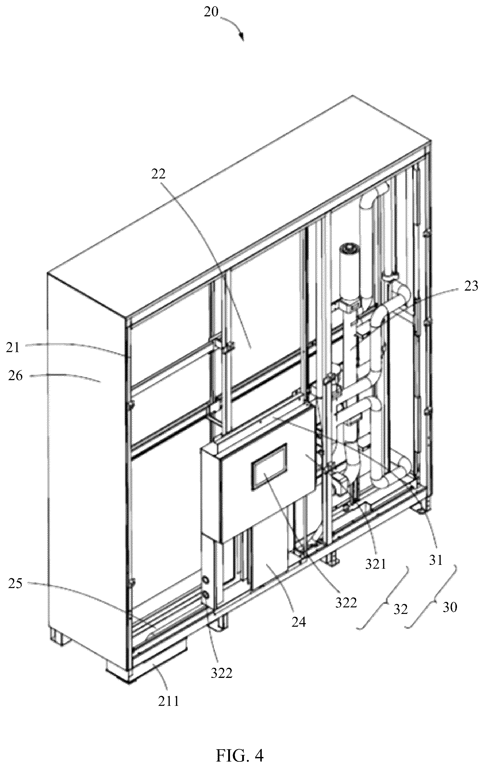 Patent US12104804 Figure 4 – Ventilation wall system and data center