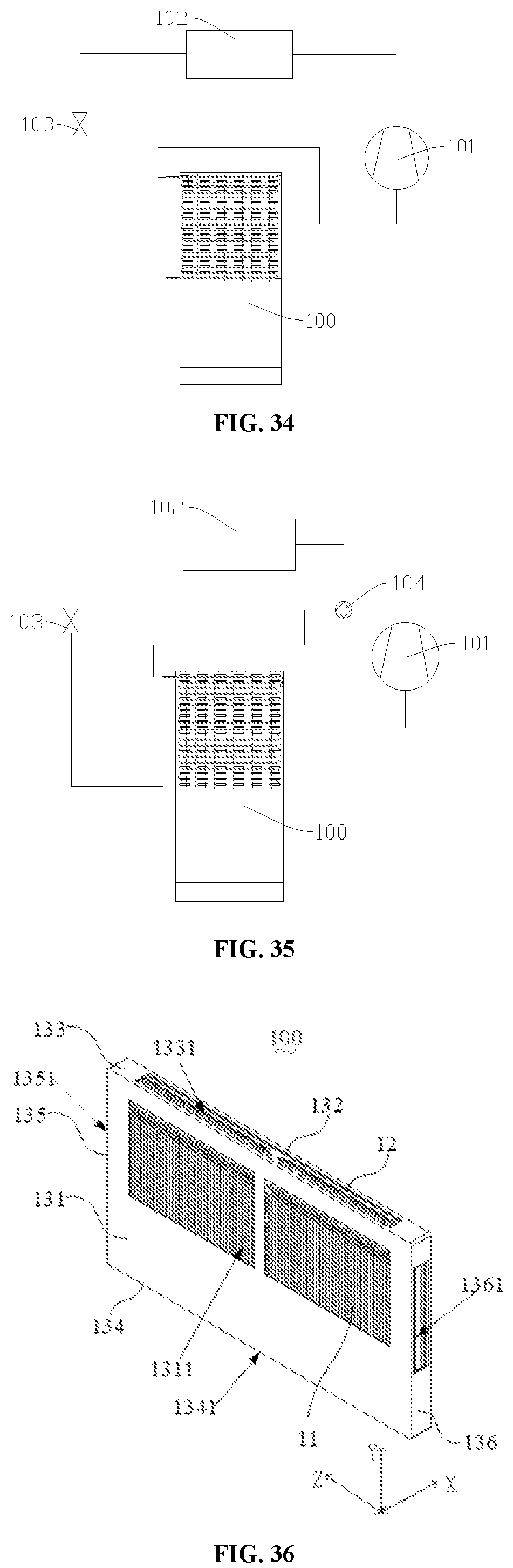 Patent US12104805 Figure 16 – Heat exchange device and refrigerant circulation system