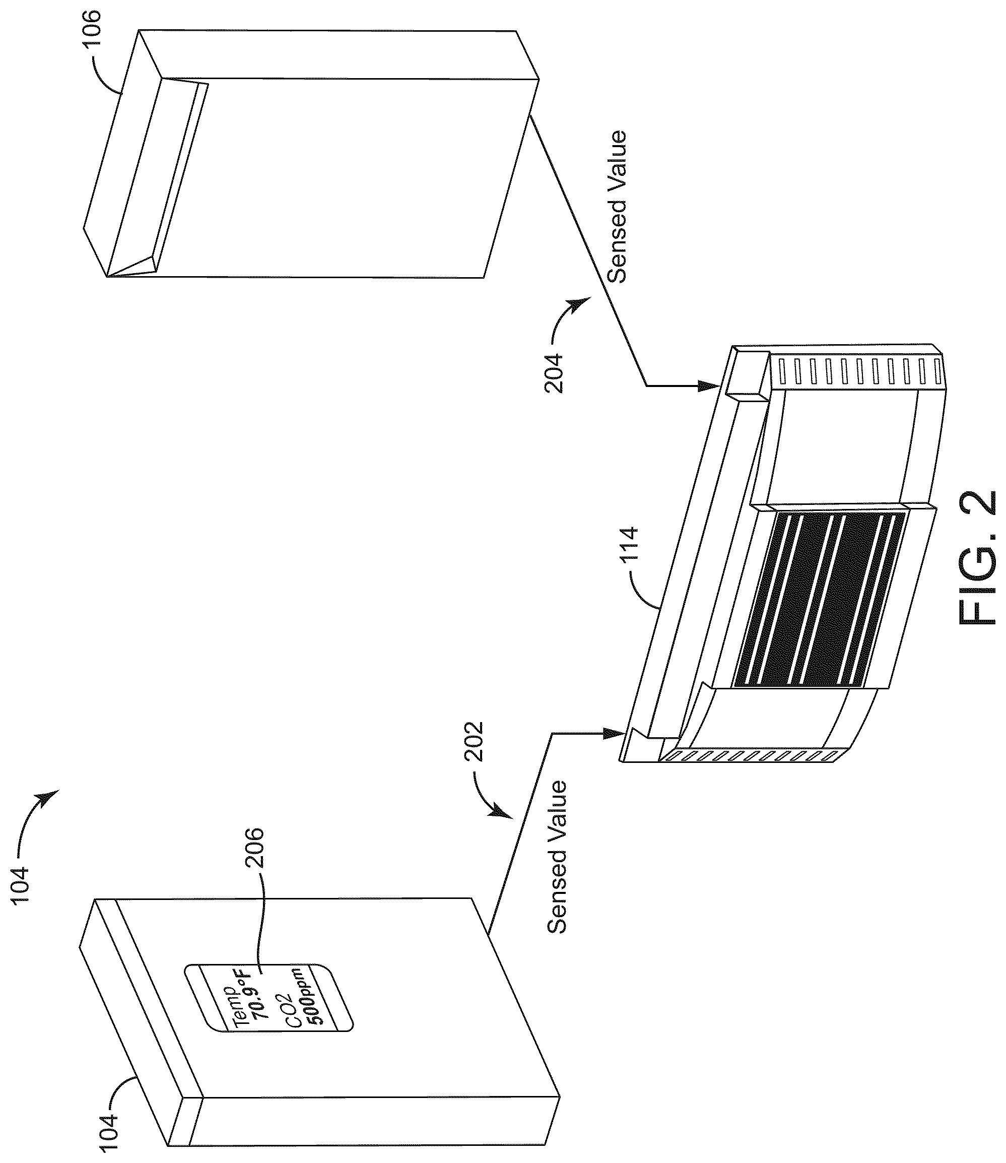 Patent US12104808 Figure 2 – Building sensor with self-configuring analog output circuit with fault detection