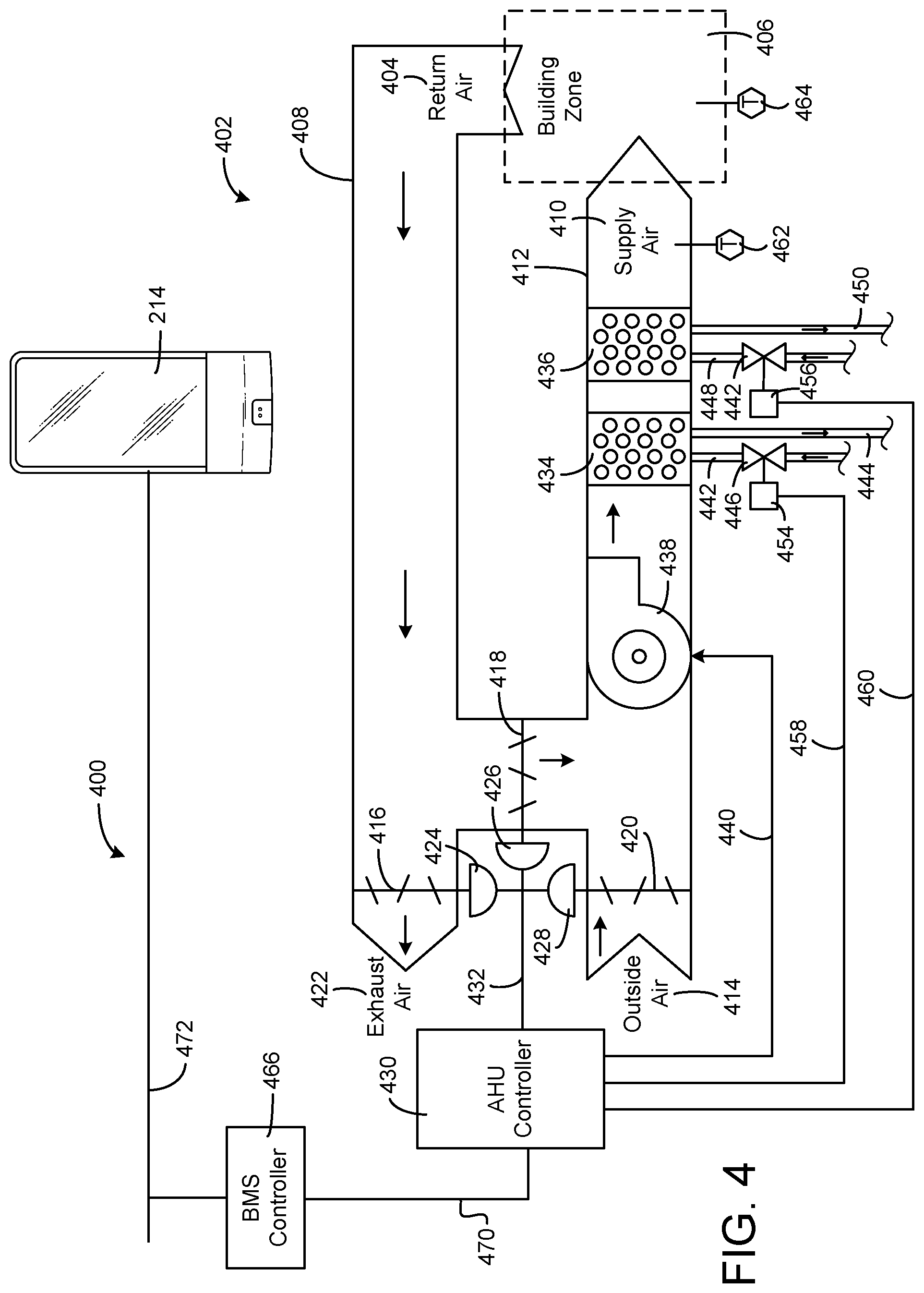 Patent US12104810 Figure 4 – Systems and methods for HVAC filter replacement type recommendation
