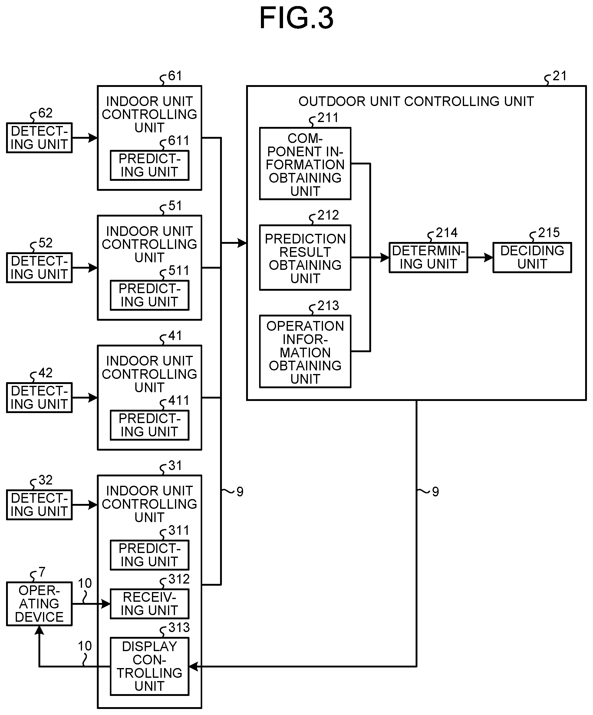 Patent US12104811 Figure 3 – Air conditioner with temperature prediction capability