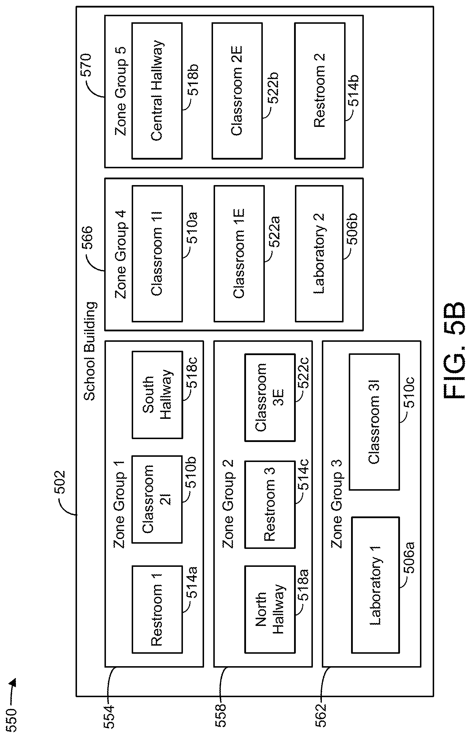 Patent US12104812 Figure 5 – Variable refrigerant flow system with zone grouping control feasibility estimation