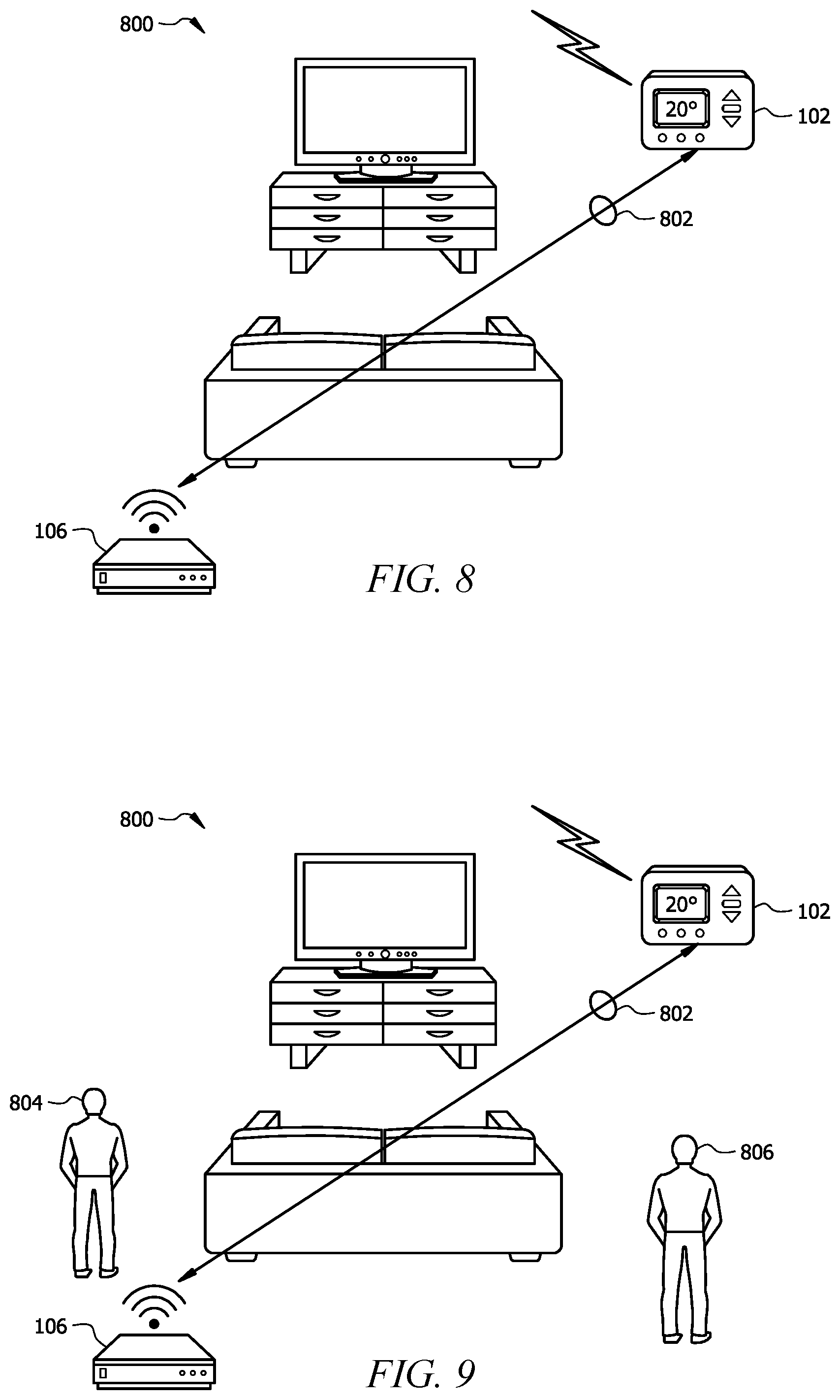 Patent US12104815 Figure 7 – Occupancy tracking using environmental information