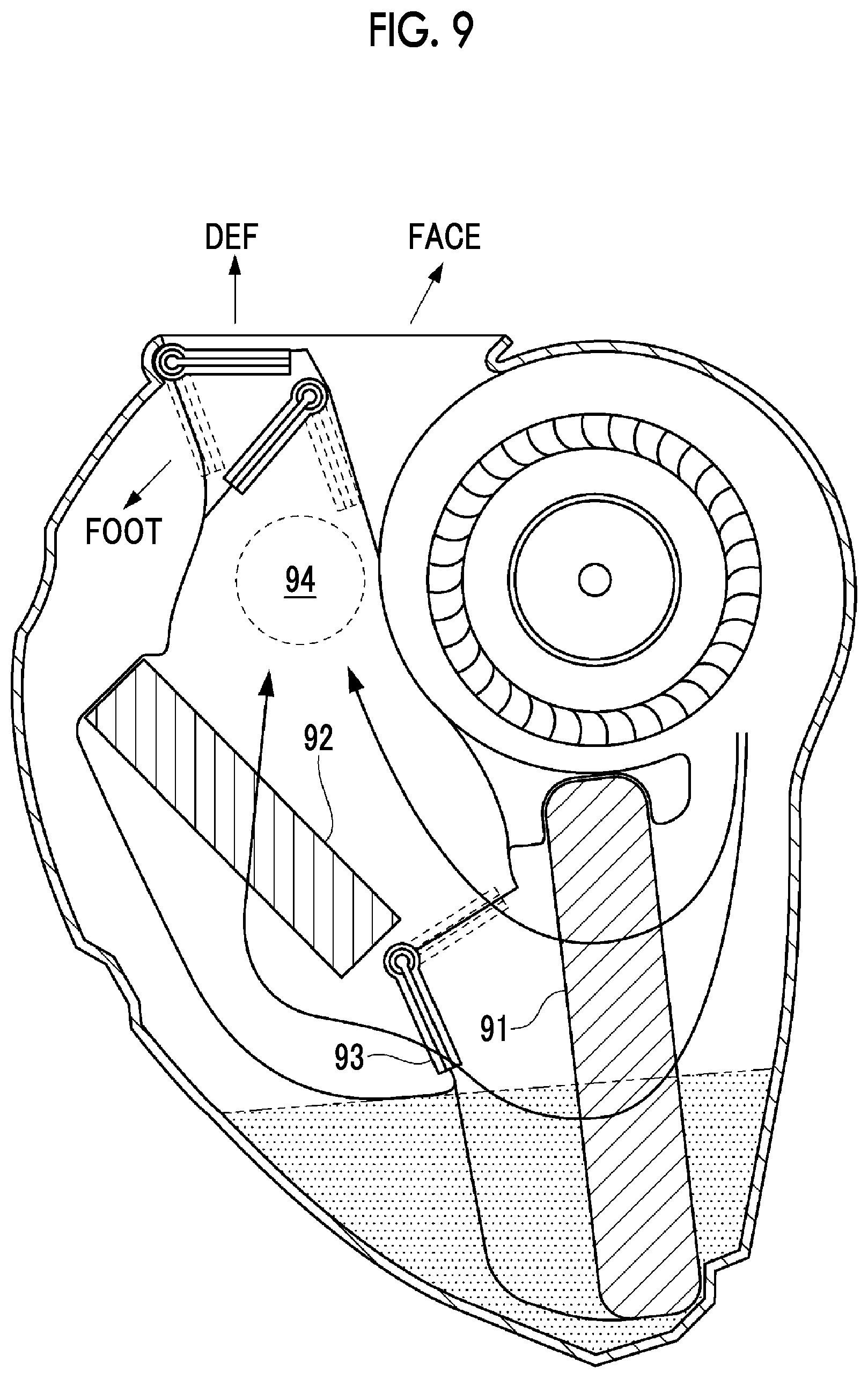 Patent US12104819 Figure 9 – Air-conditioning unit, heat exchanger, and air conditioner