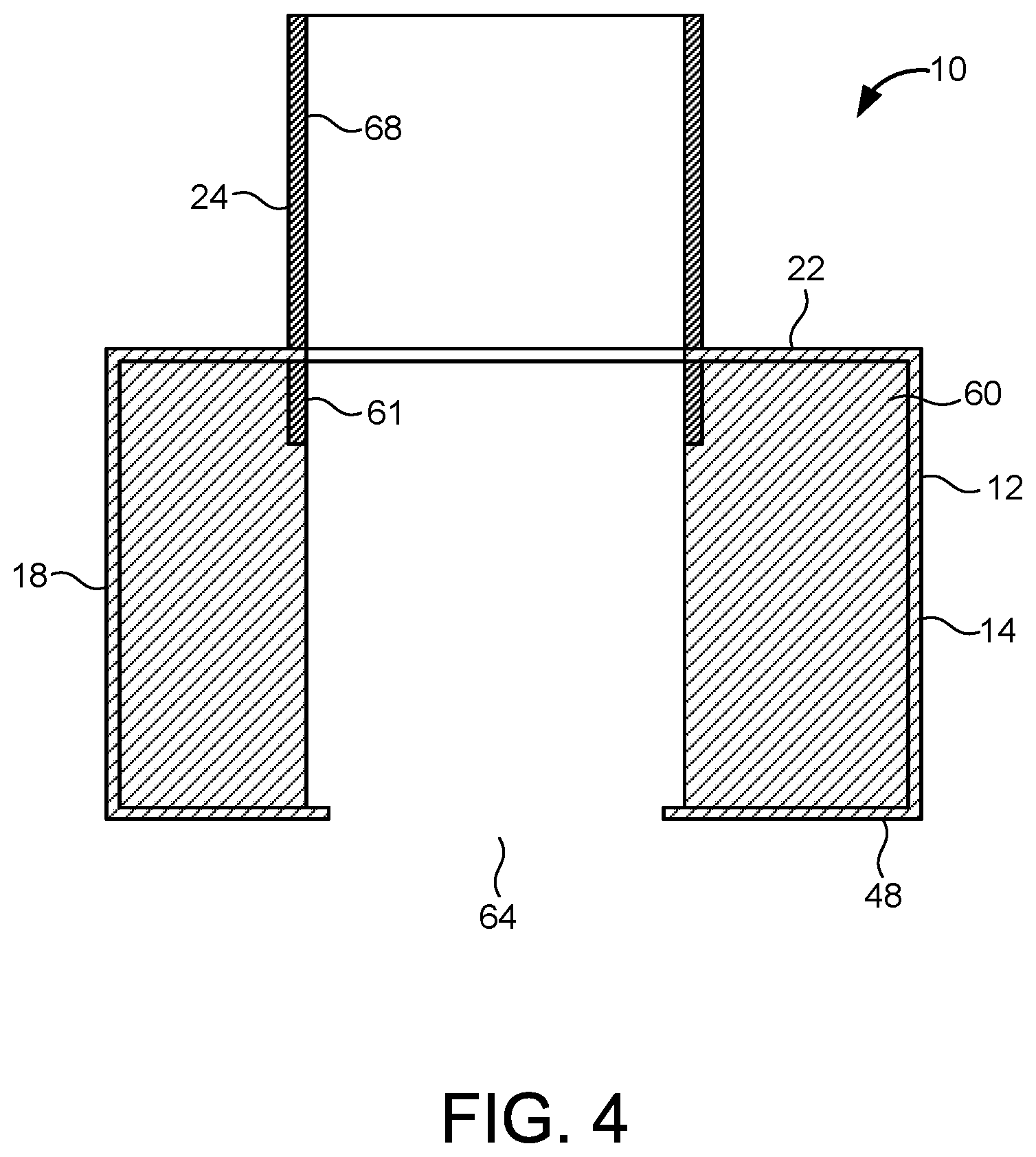 Patent US12104820 Figure 3 – Plug with rotating flap for process for use in a forming an insulated register box