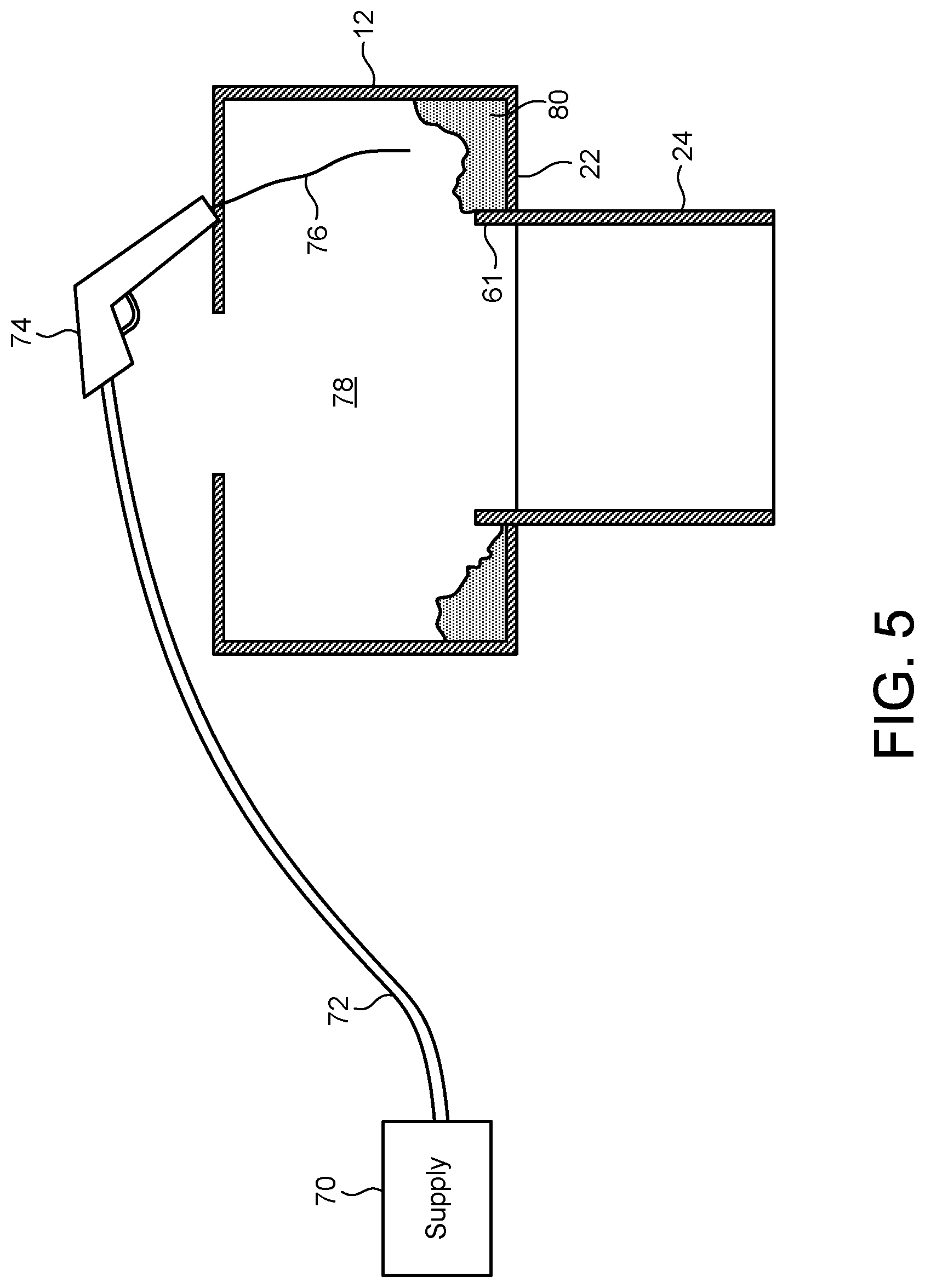 Patent US12104820 Figure 4 – Plug with rotating flap for process for use in a forming an insulated register box