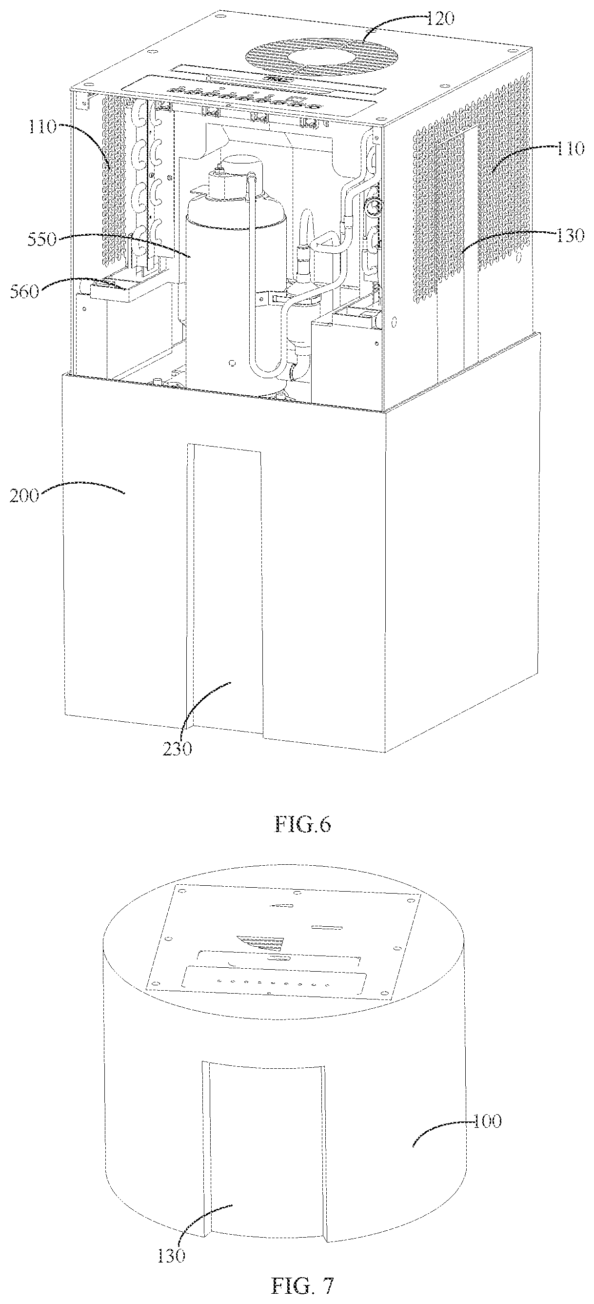 Patent US12104822 Figure 4 – Dehumidifier with nesting water tank