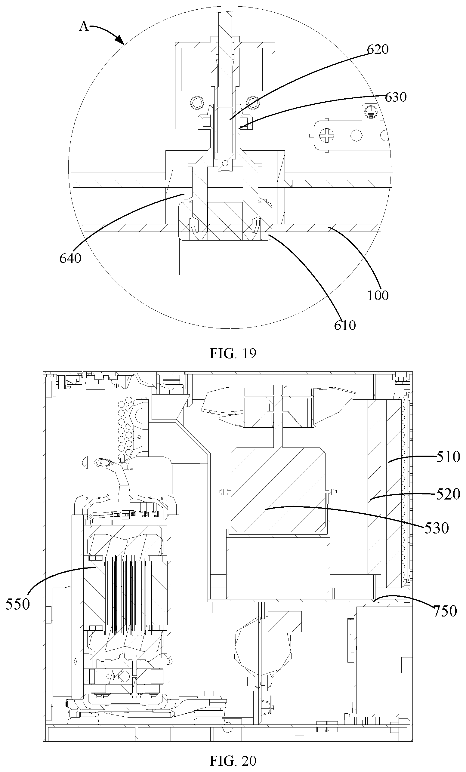 Patent US12104822 Figure 10 – Dehumidifier with nesting water tank