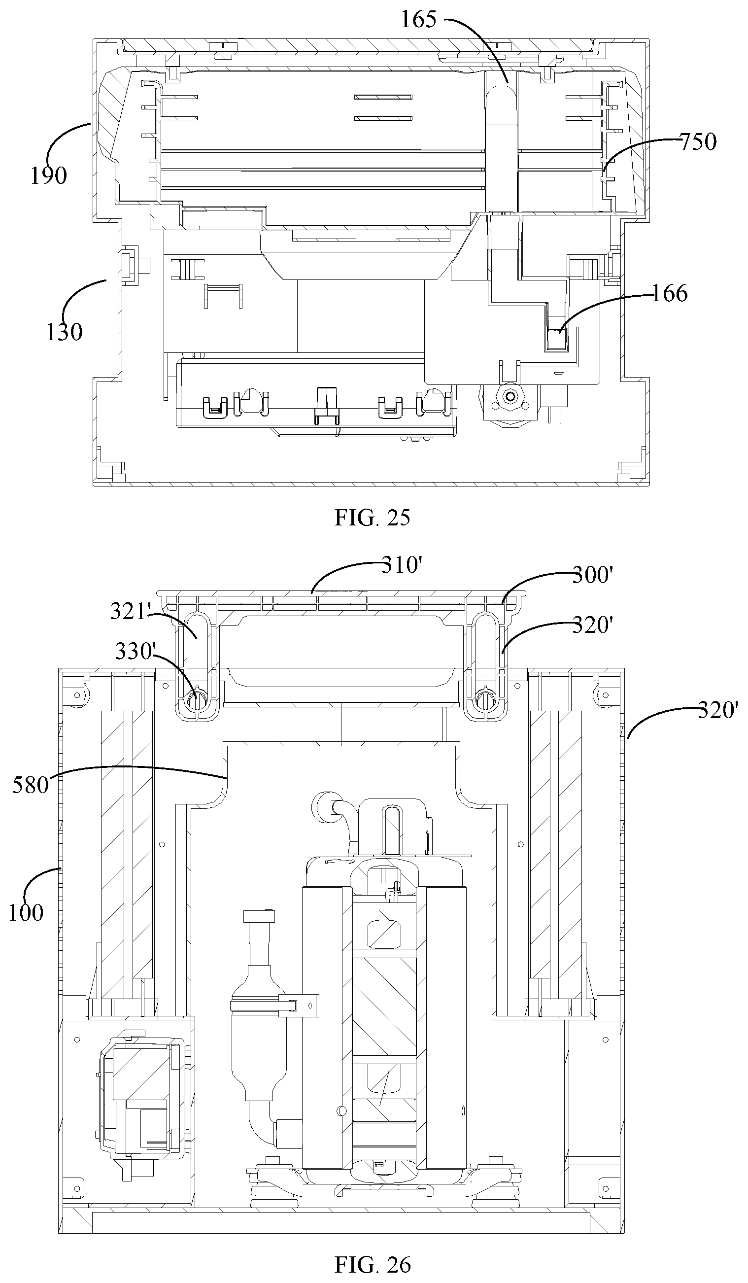 Patent US12104822 Figure 13 – Dehumidifier with nesting water tank