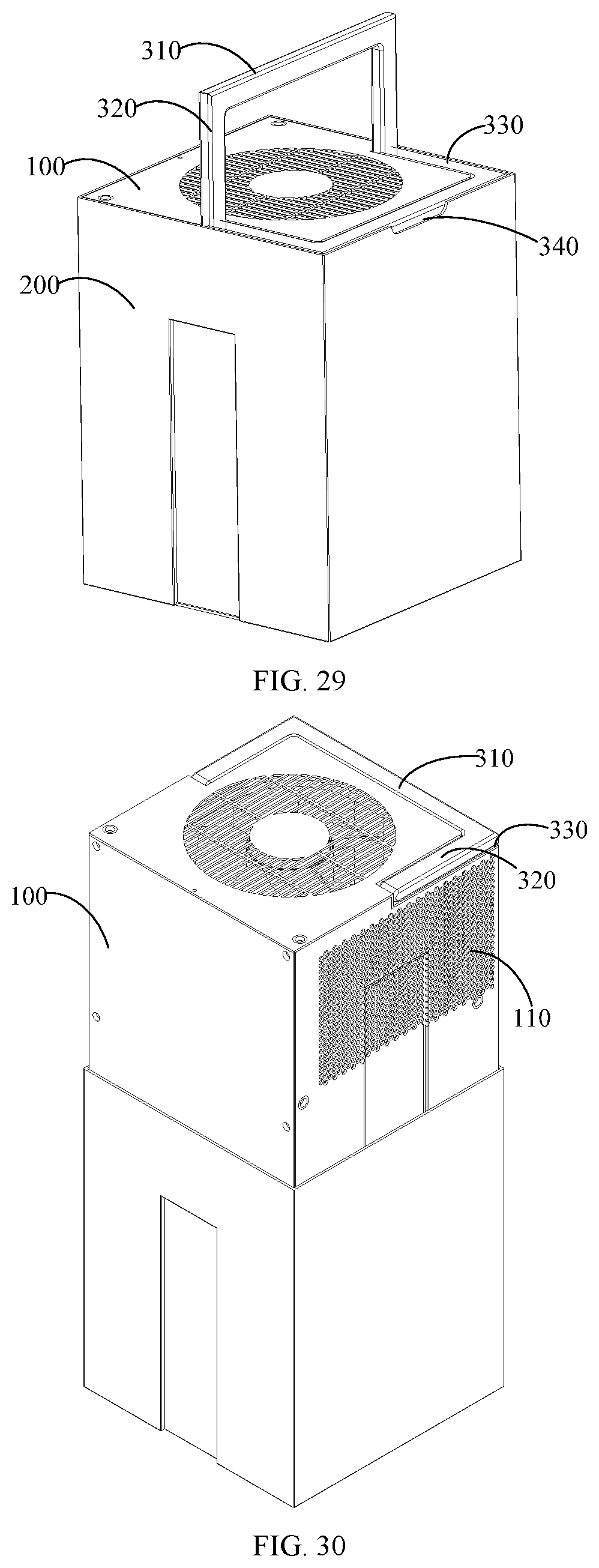 Patent US12104822 Figure 15 – Dehumidifier with nesting water tank