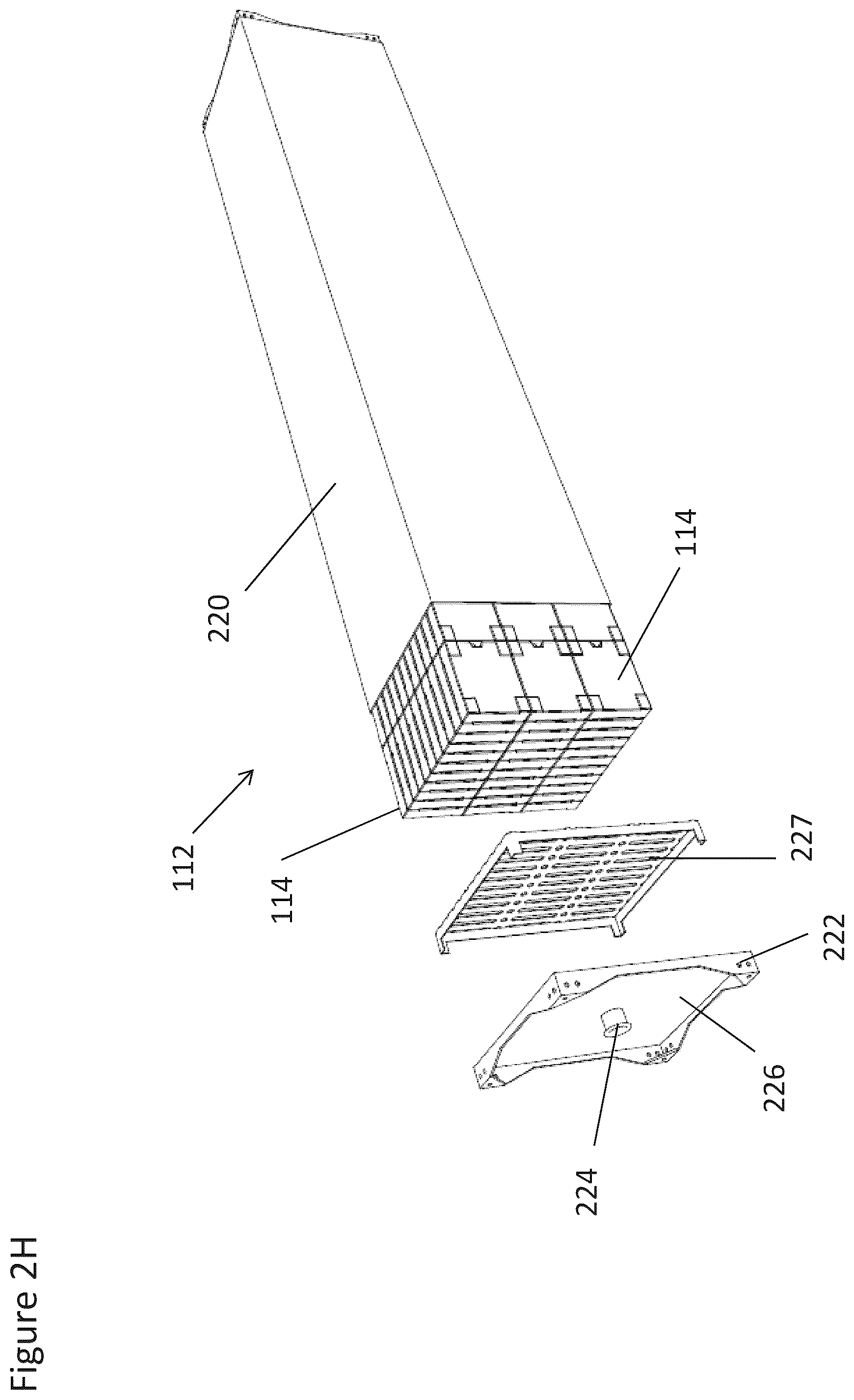 Patent US12104823 Figure 8 – Thermal storage system containers external features and modularity