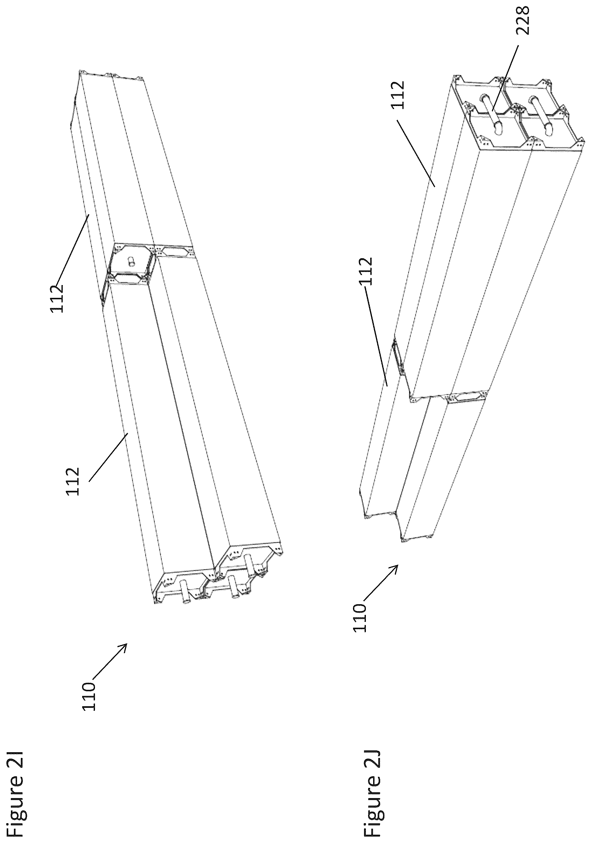 Patent US12104823 Figure 9 – Thermal storage system containers external features and modularity