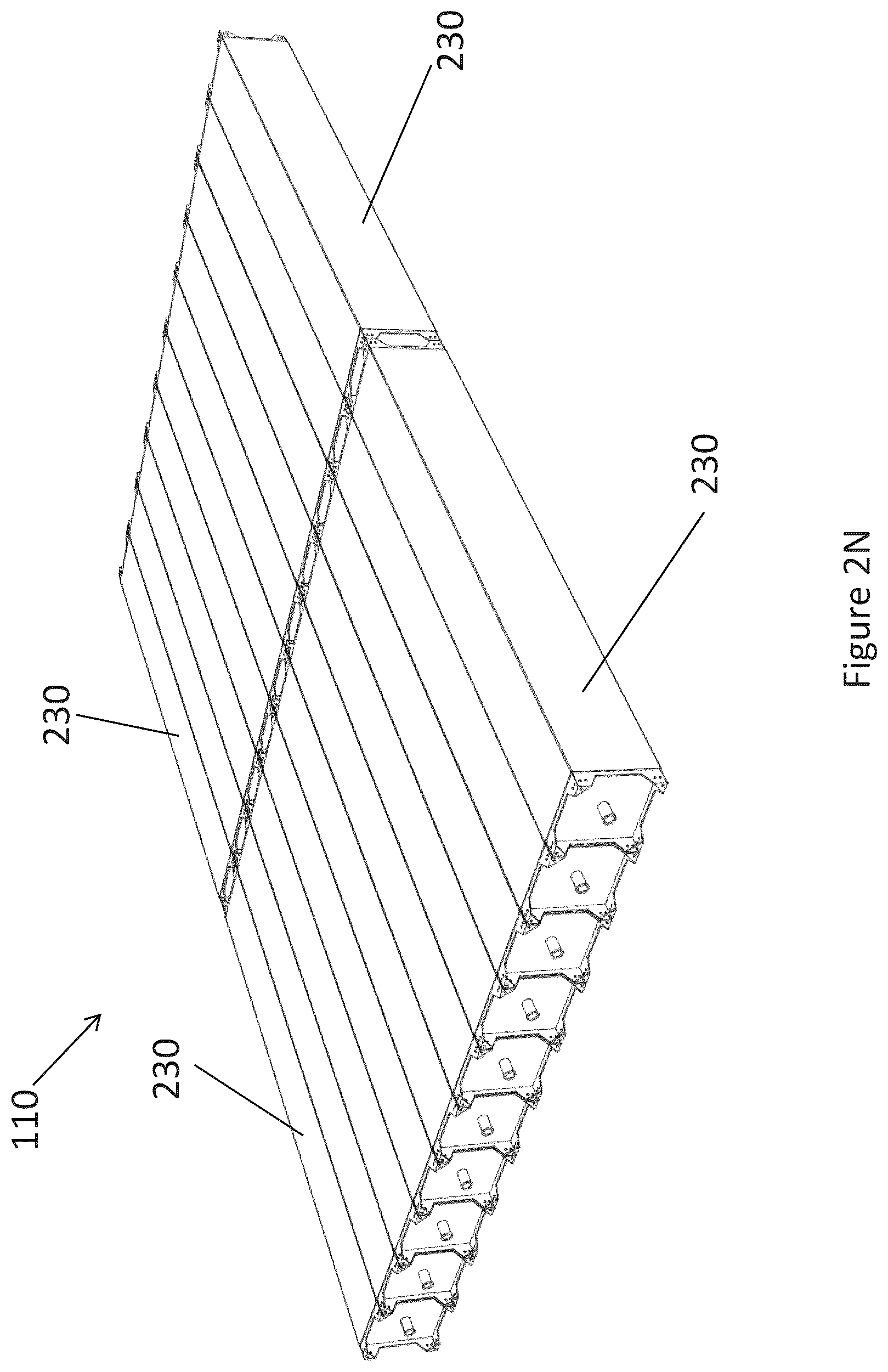 Patent US12104823 Figure 13 – Thermal storage system containers external features and modularity