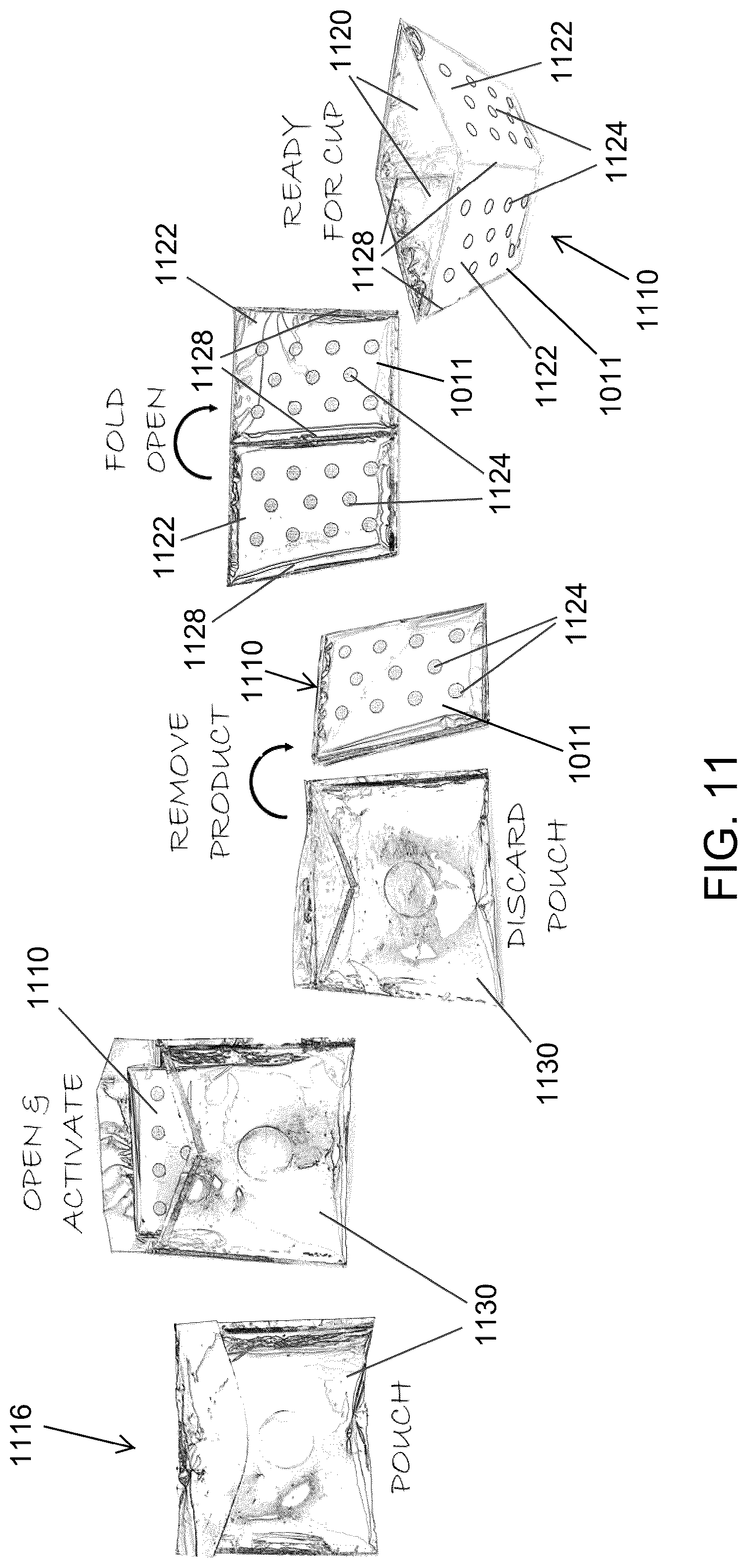 Patent US12104829 Figure 11 – Disposable devices for heating beverage containers
