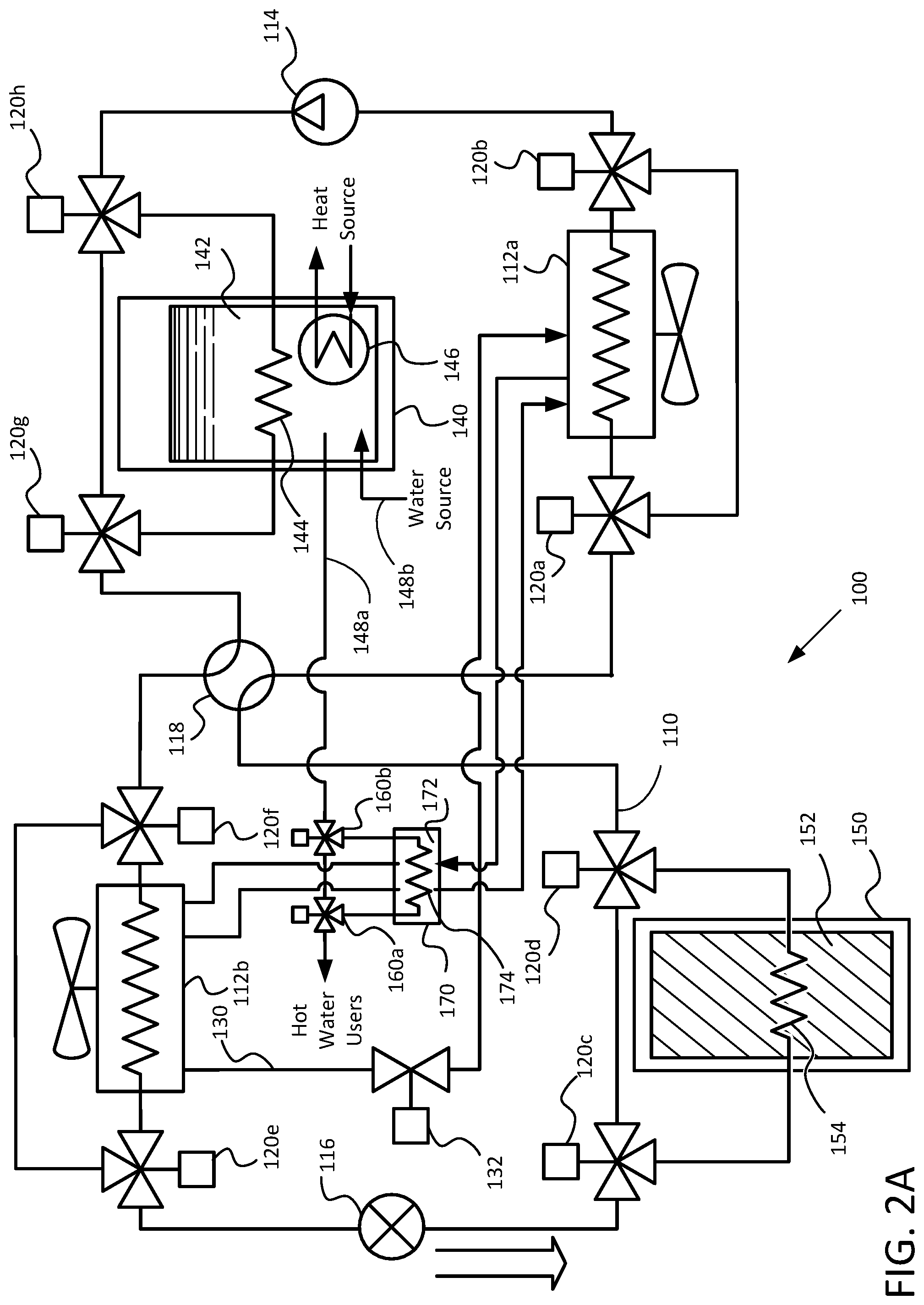 Patent US12104830 Figure 3 – Thermal energy reservoirs and heat pump systems