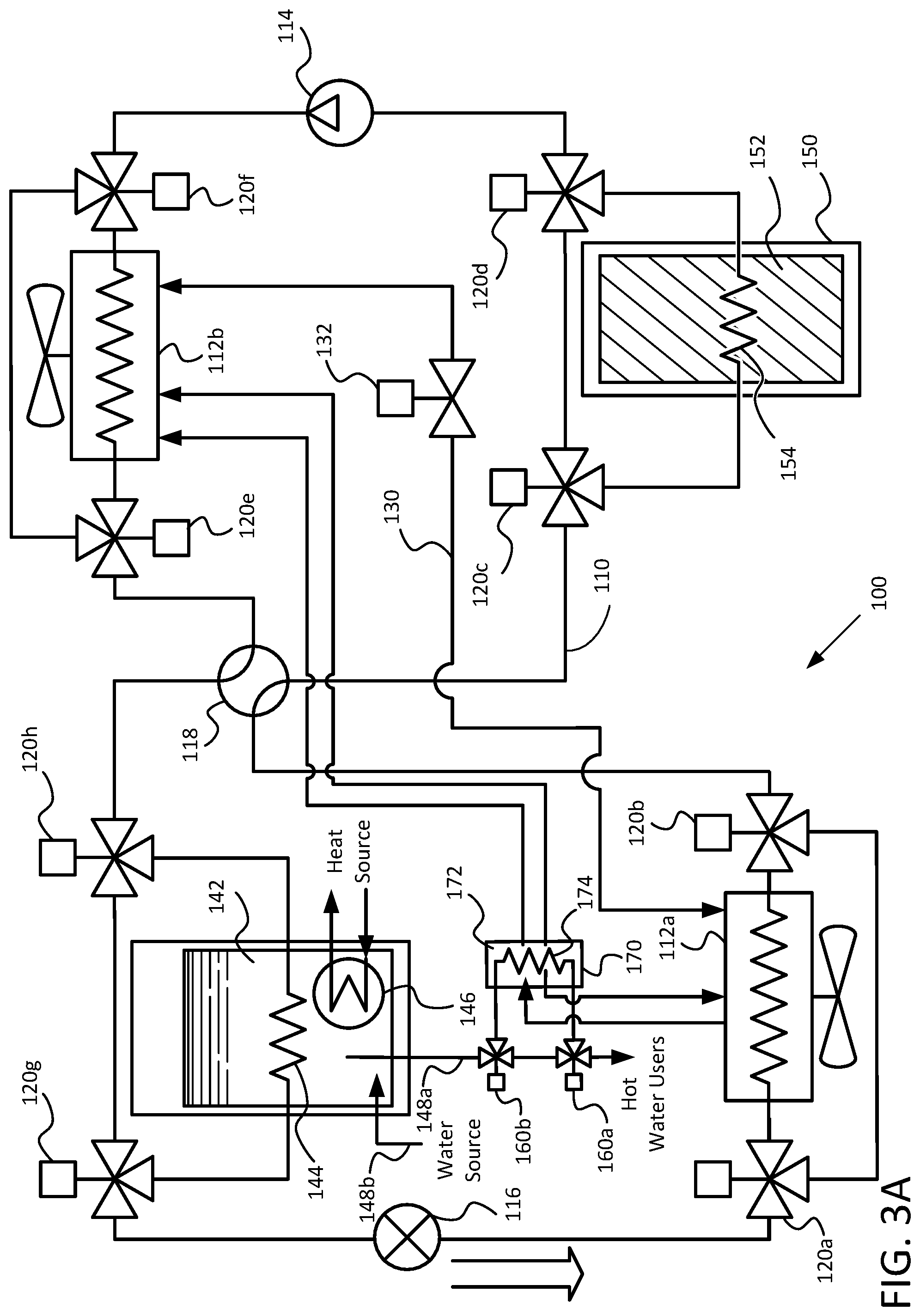 Patent US12104830 Figure 5 – Thermal energy reservoirs and heat pump systems
