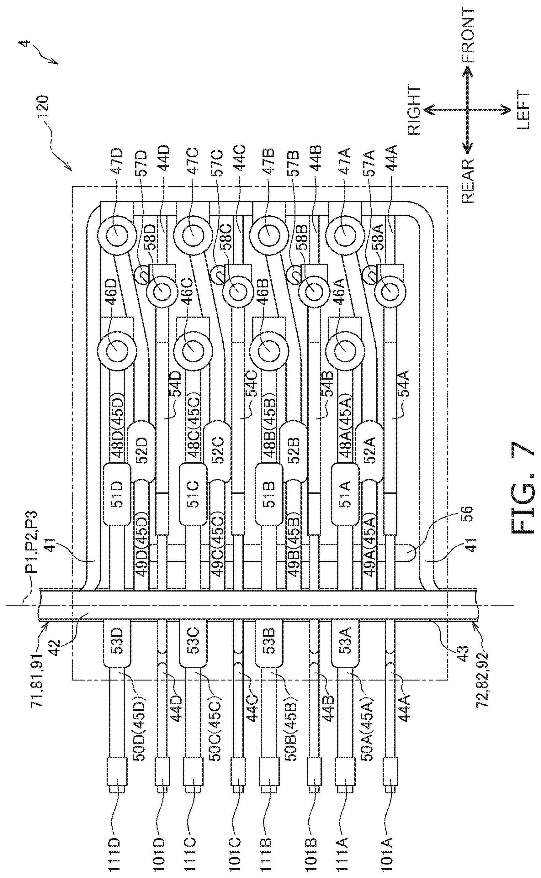 Patent US12104831 Figure 7 – Refrigerant flow path switching unit and air conditioner provided with the same