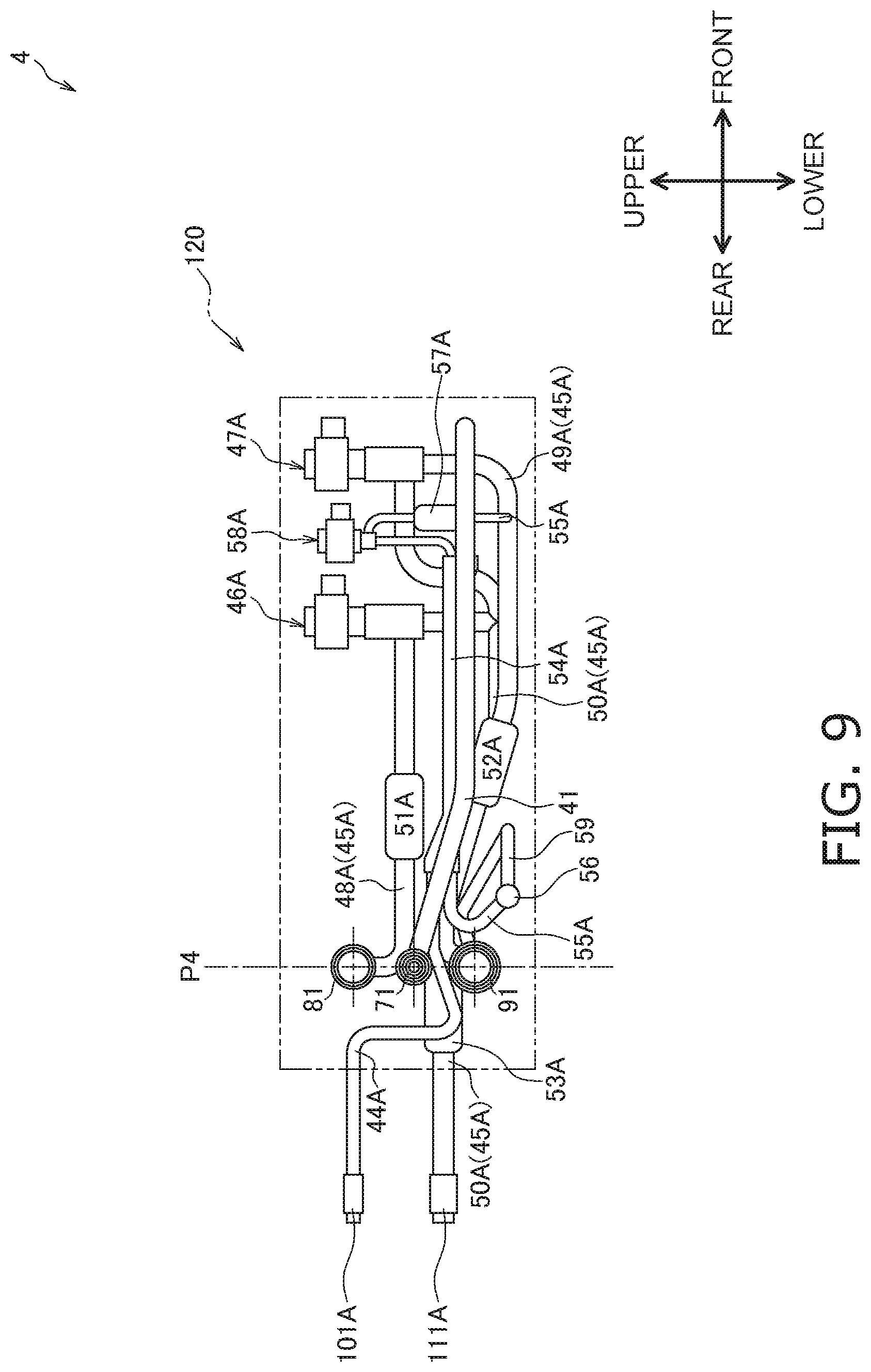 Patent US12104831 Figure 9 – Refrigerant flow path switching unit and air conditioner provided with the same