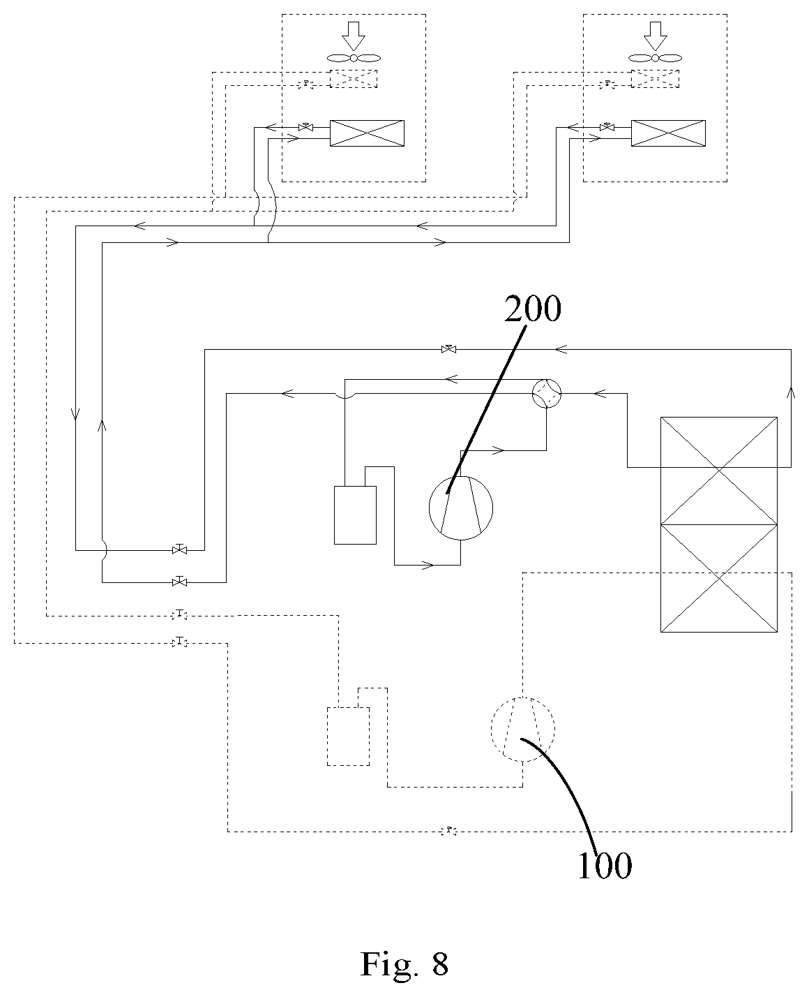 Patent US12104833 Figure 8 – Air conditioner and control method therefor