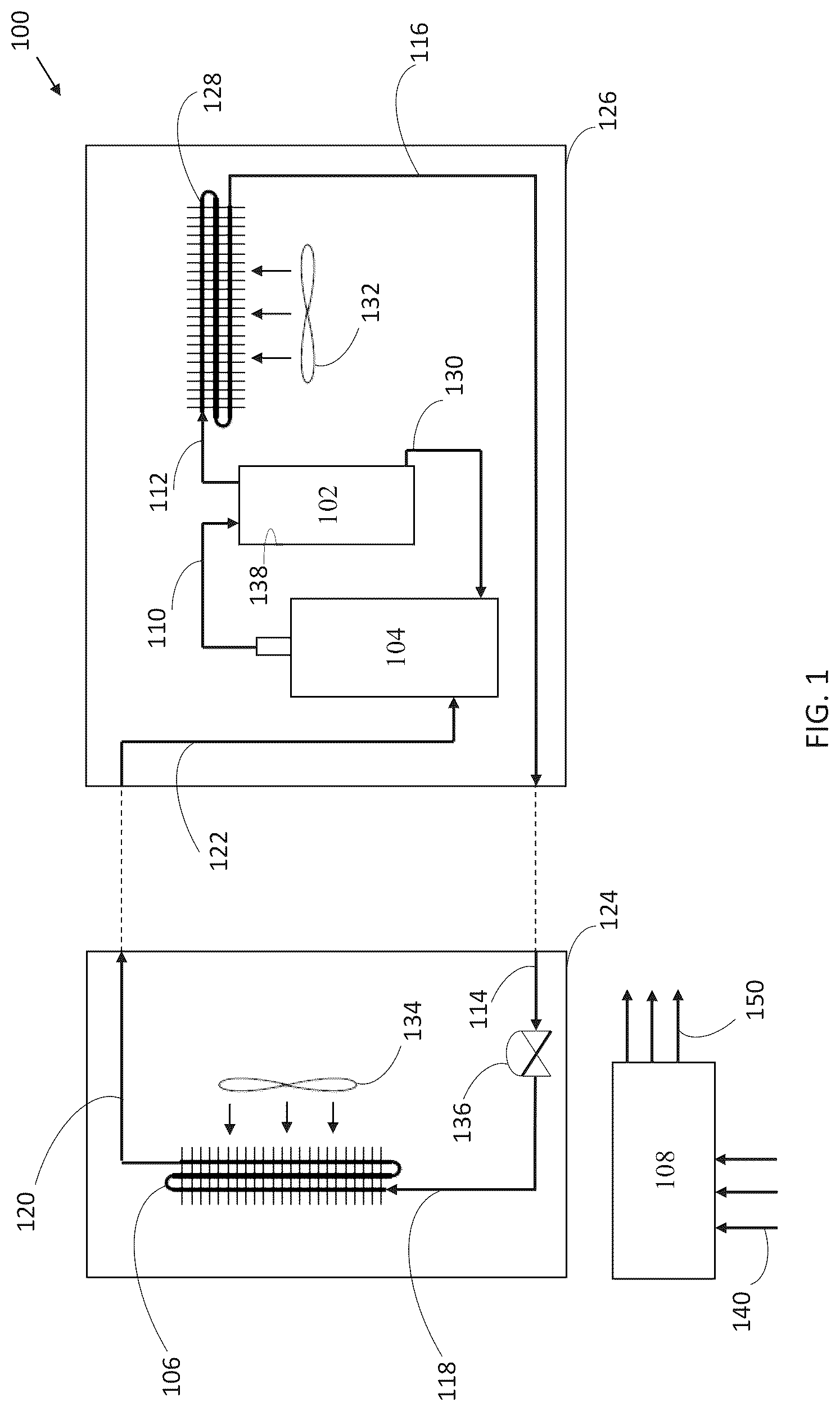 Patent US12104836 Figure 1 – Refrigerant bypass solution