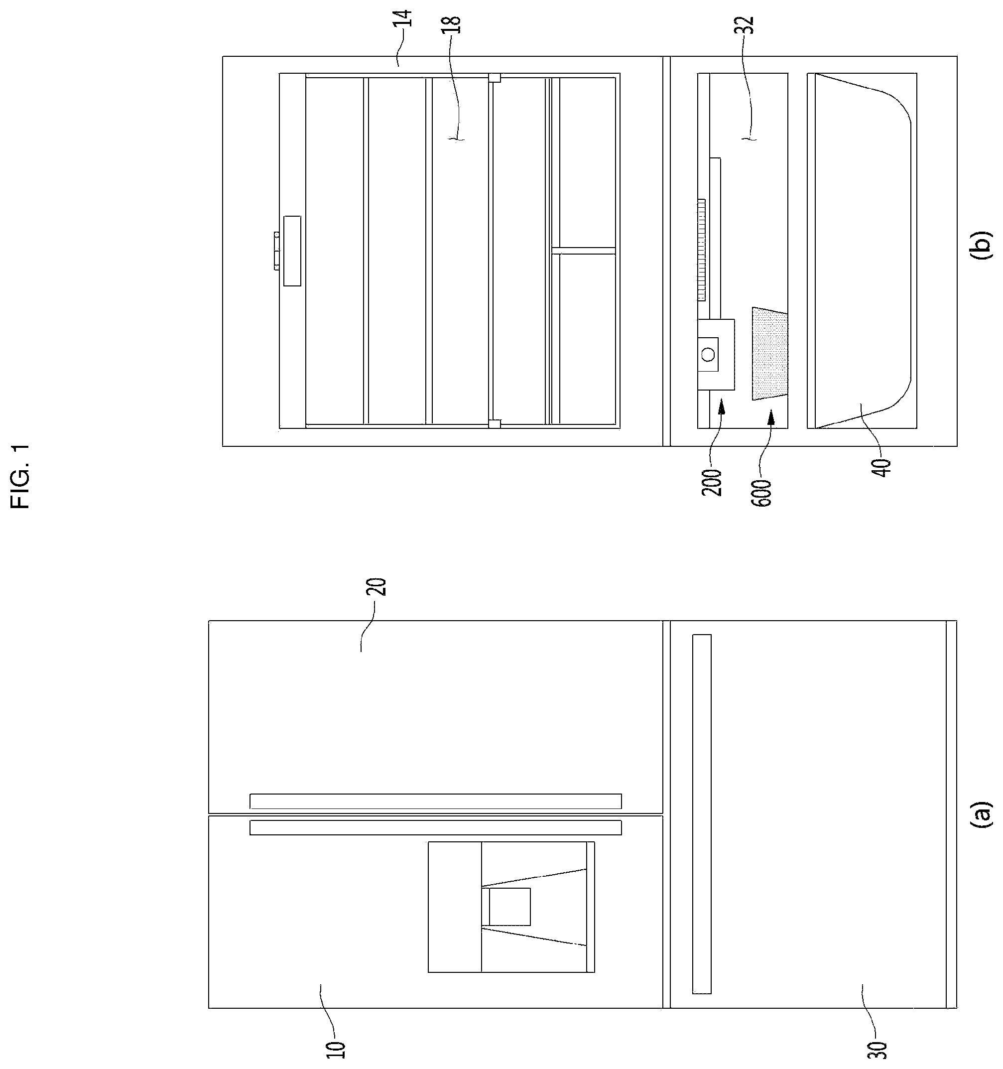 Patent US12104840 Figure 1 – Refrigerator and method for controlling same