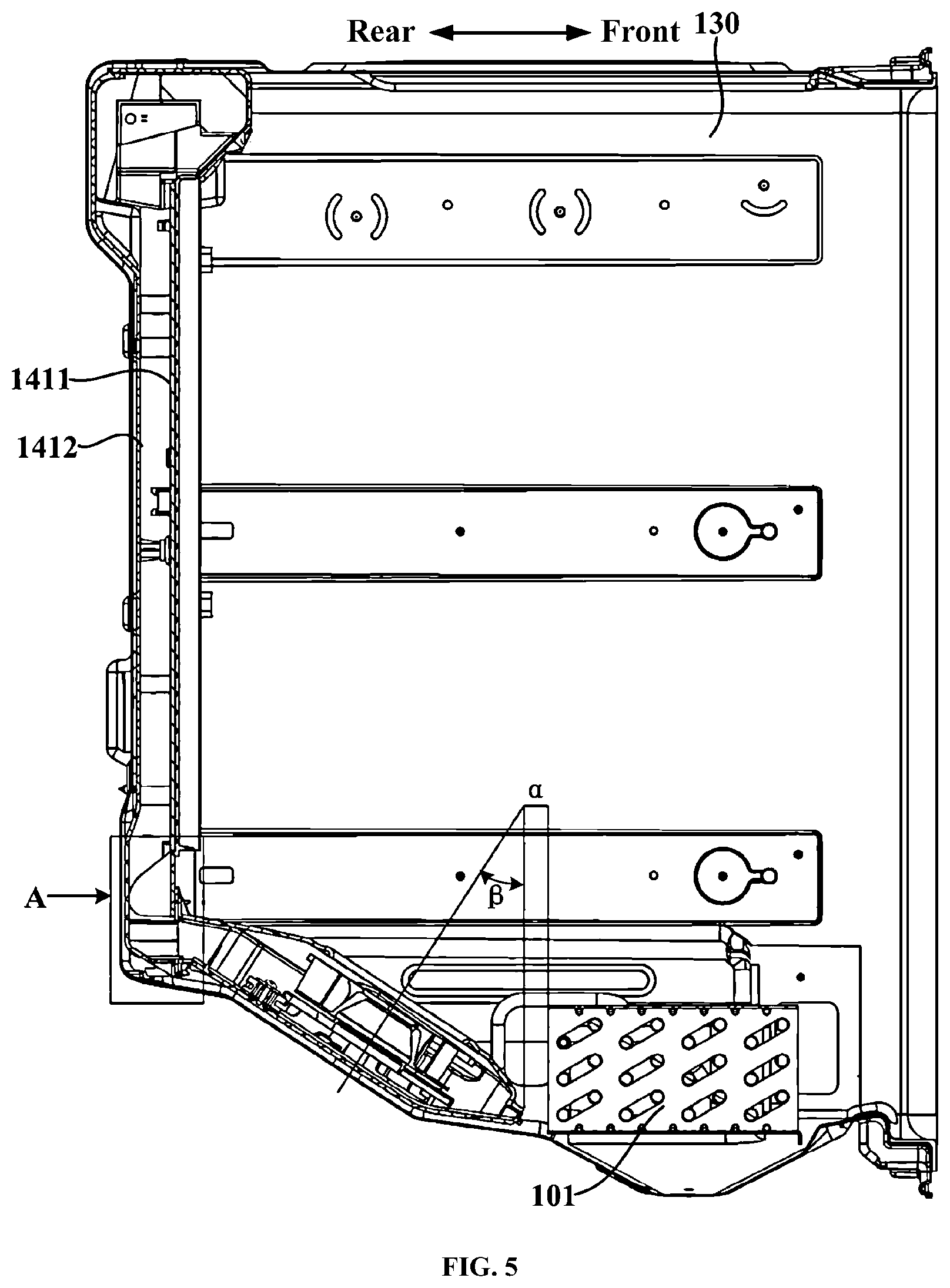Patent US12104842 Figure 4 – Refrigerator having centrifugal fan with volute