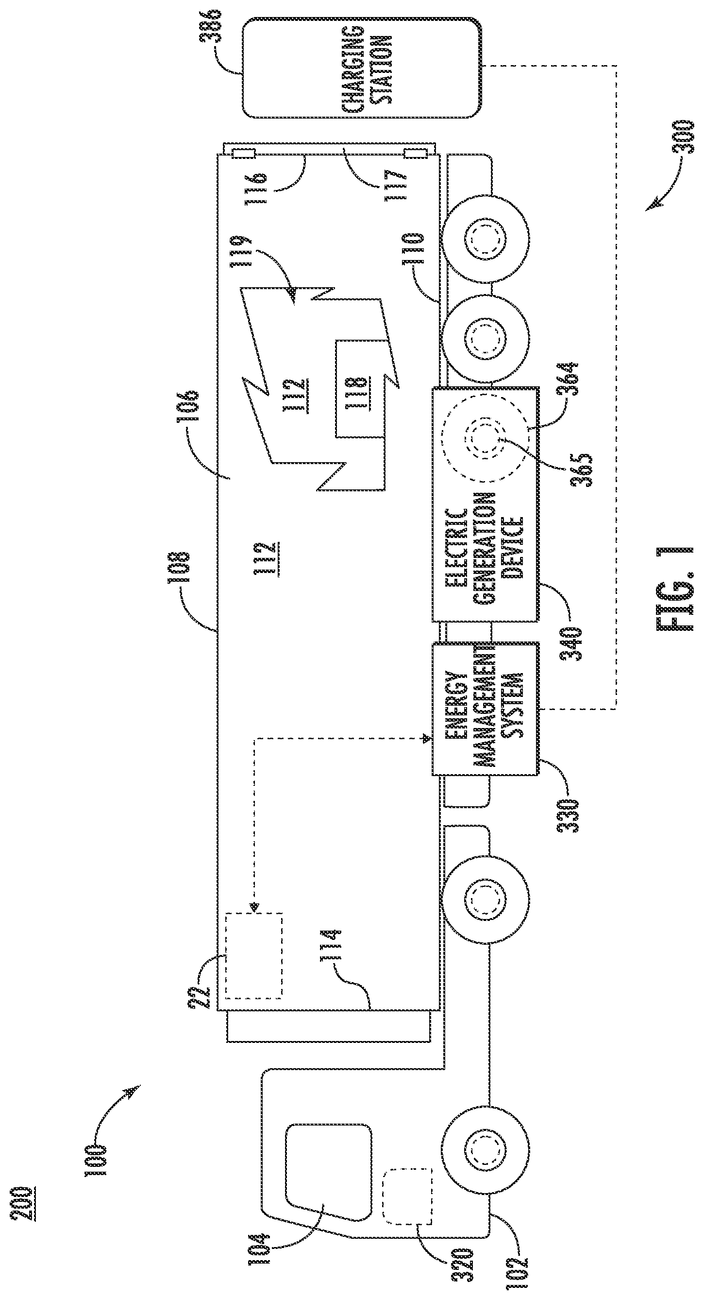Patent US12104843 Figure 1 – Transport refrigeration system energy management system and method