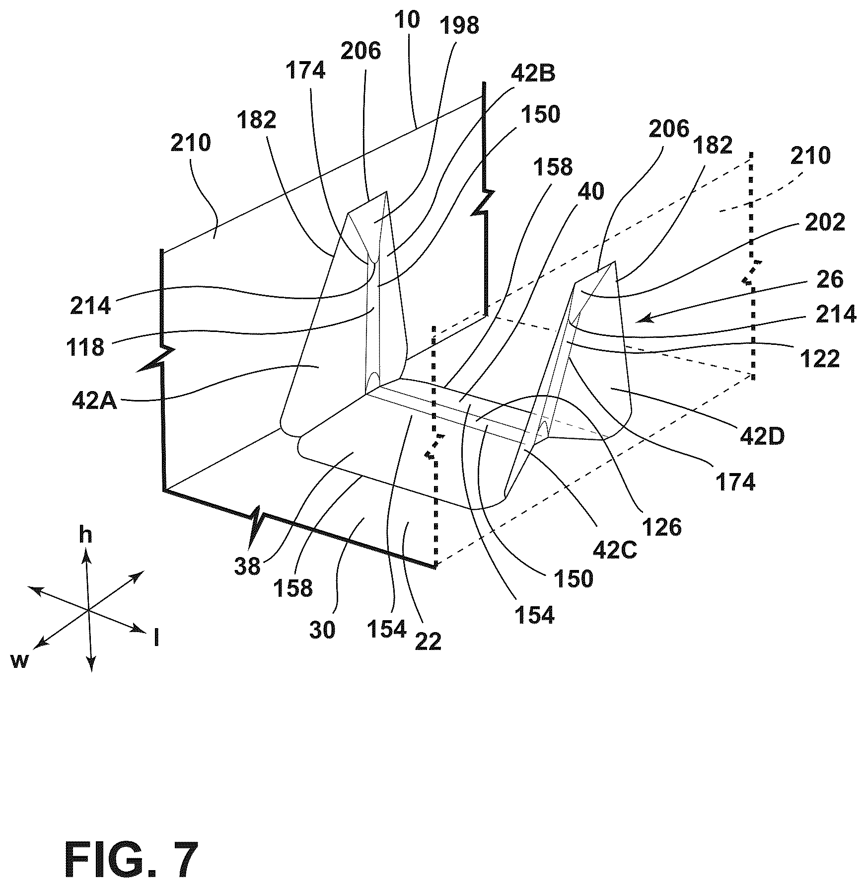 Patent US12104845 Figure 7 – Standoff feature for appliance
