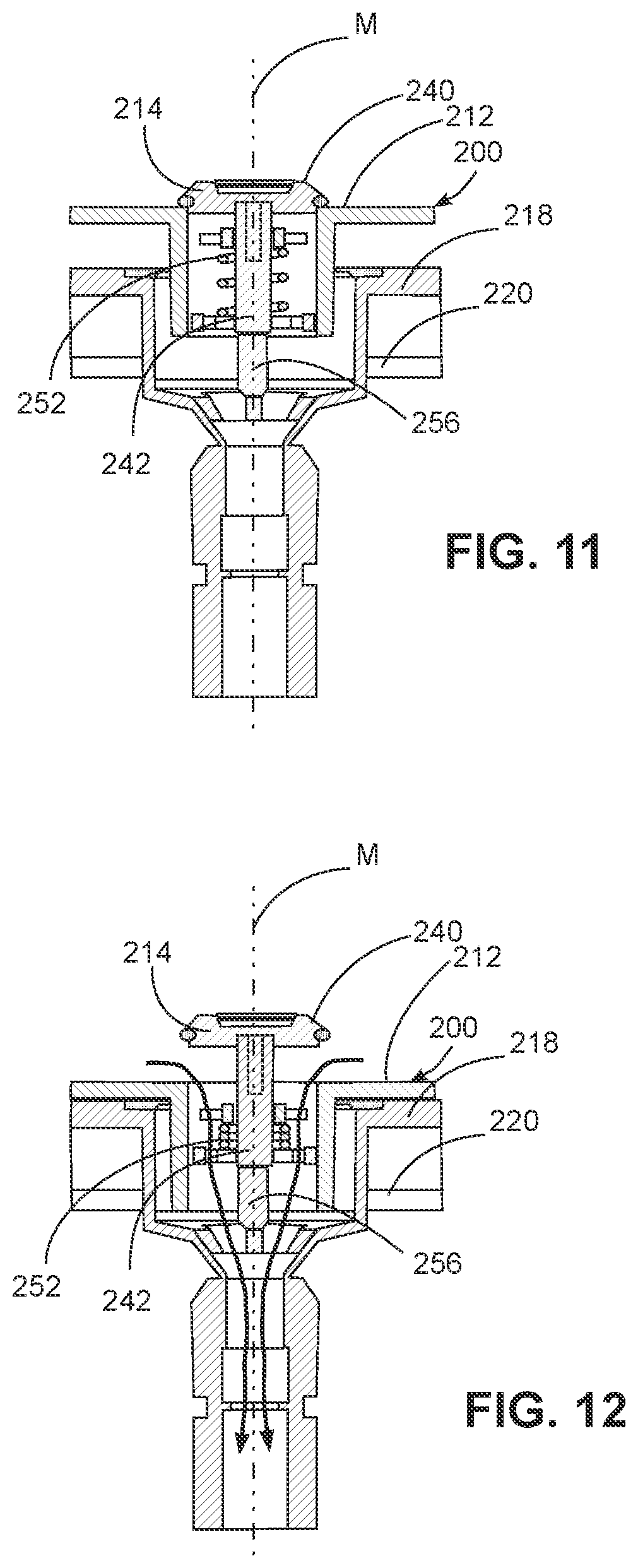 Patent US12104846 Figure 6 – Refrigerator with quick fill dispenser incorporating removable fluid storage receptacle and combined inlet/outlet