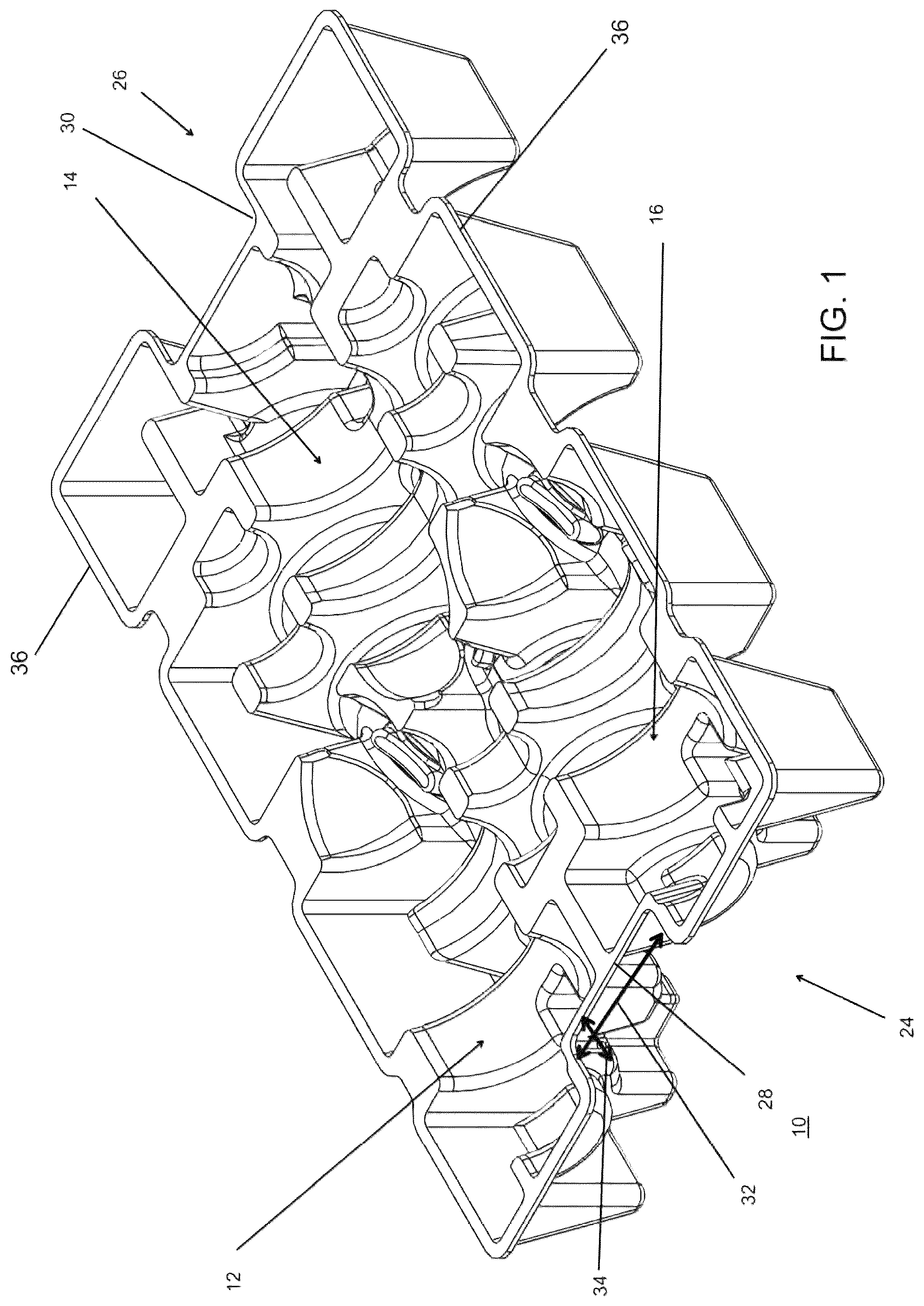 Patent US12104847 Figure 1 – Container shipping protector with improved thermal regulation
