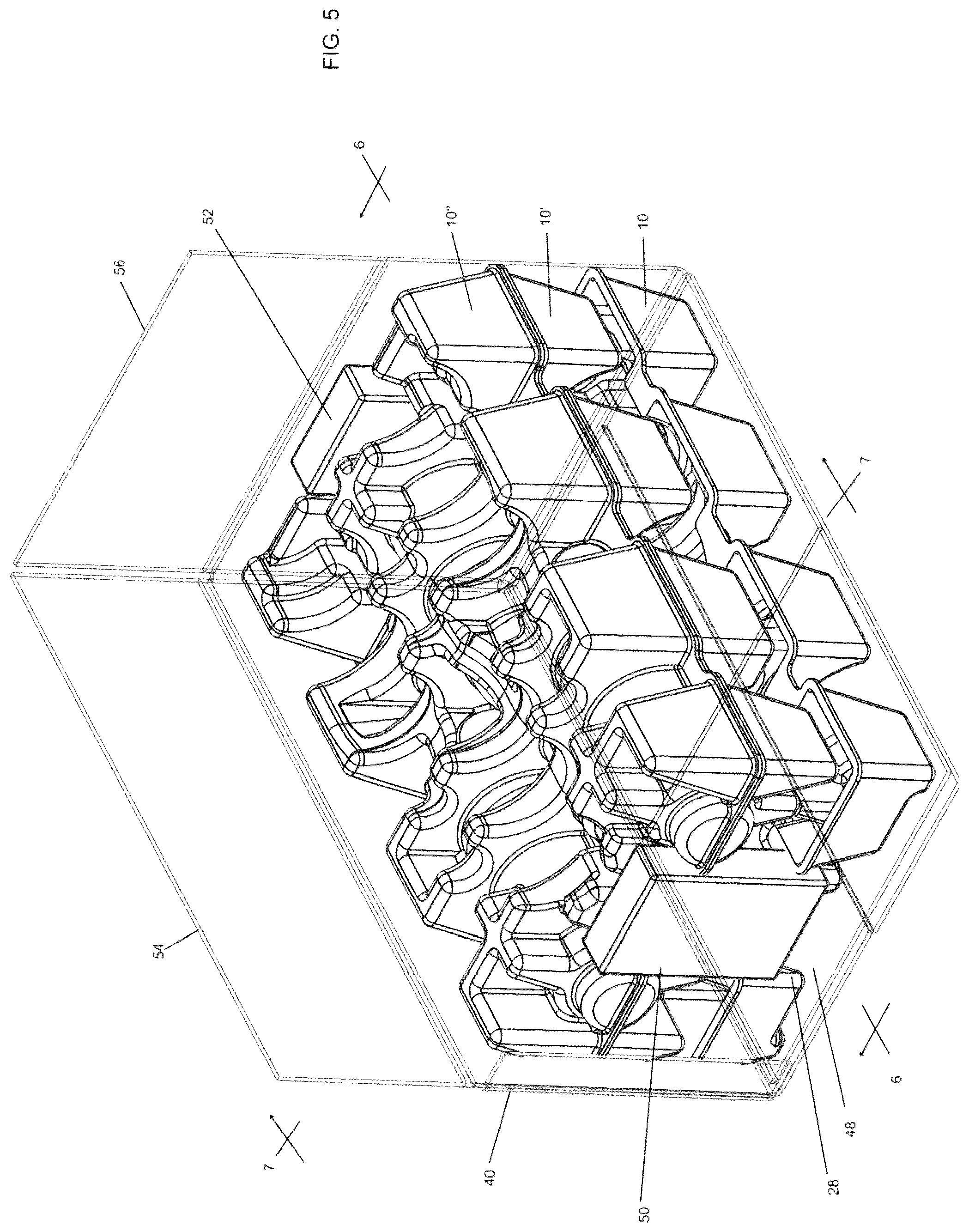 Patent US12104847 Figure 5 – Container shipping protector with improved thermal regulation