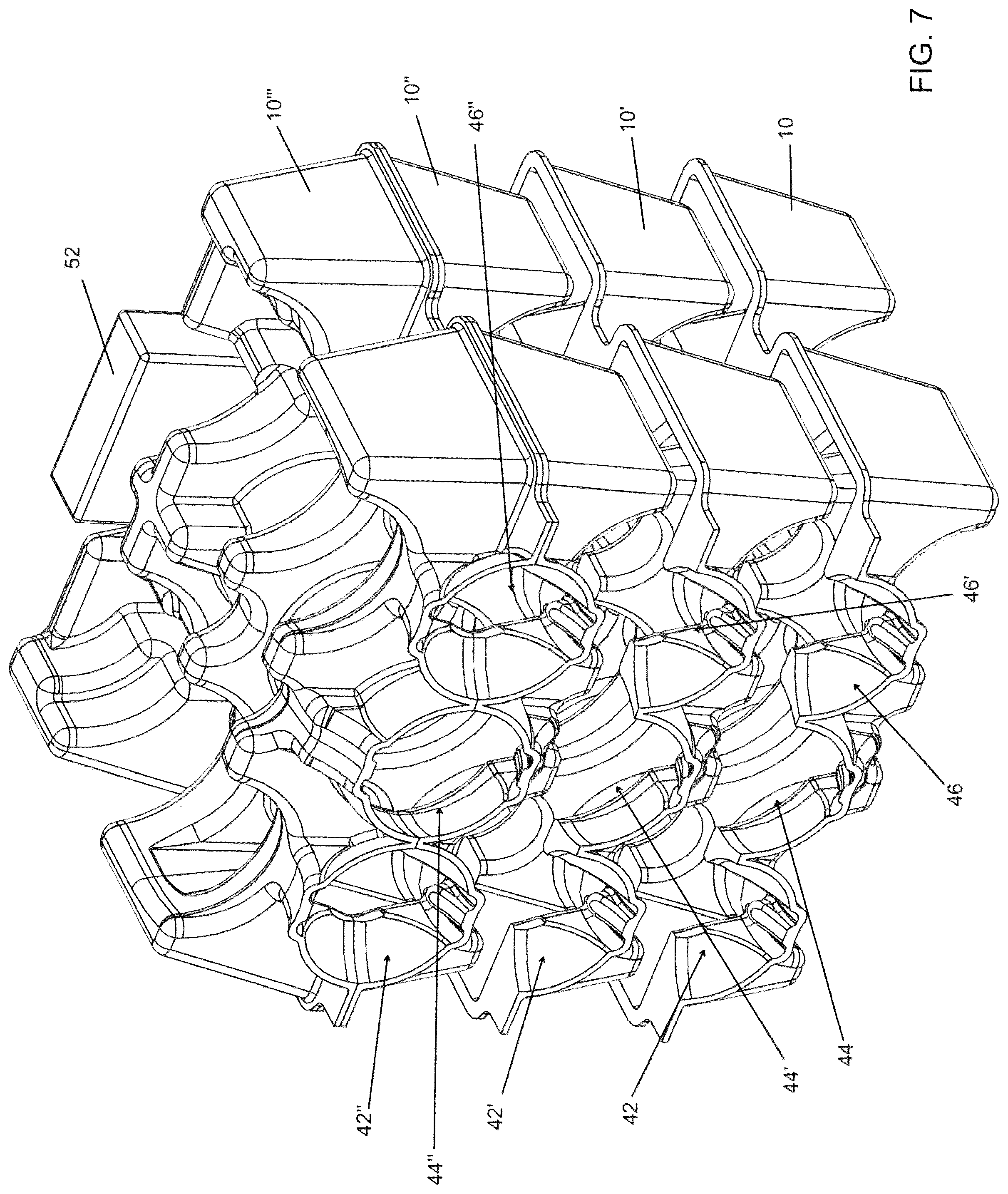 Patent US12104847 Figure 7 – Container shipping protector with improved thermal regulation