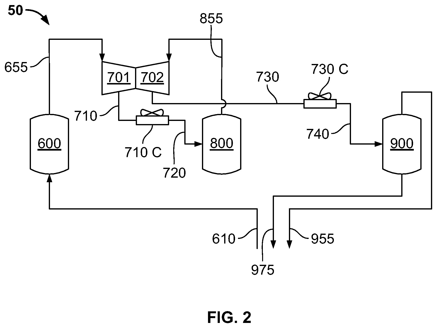 Patent US12104849 Figure 2 – Mixed refrigerant system and method