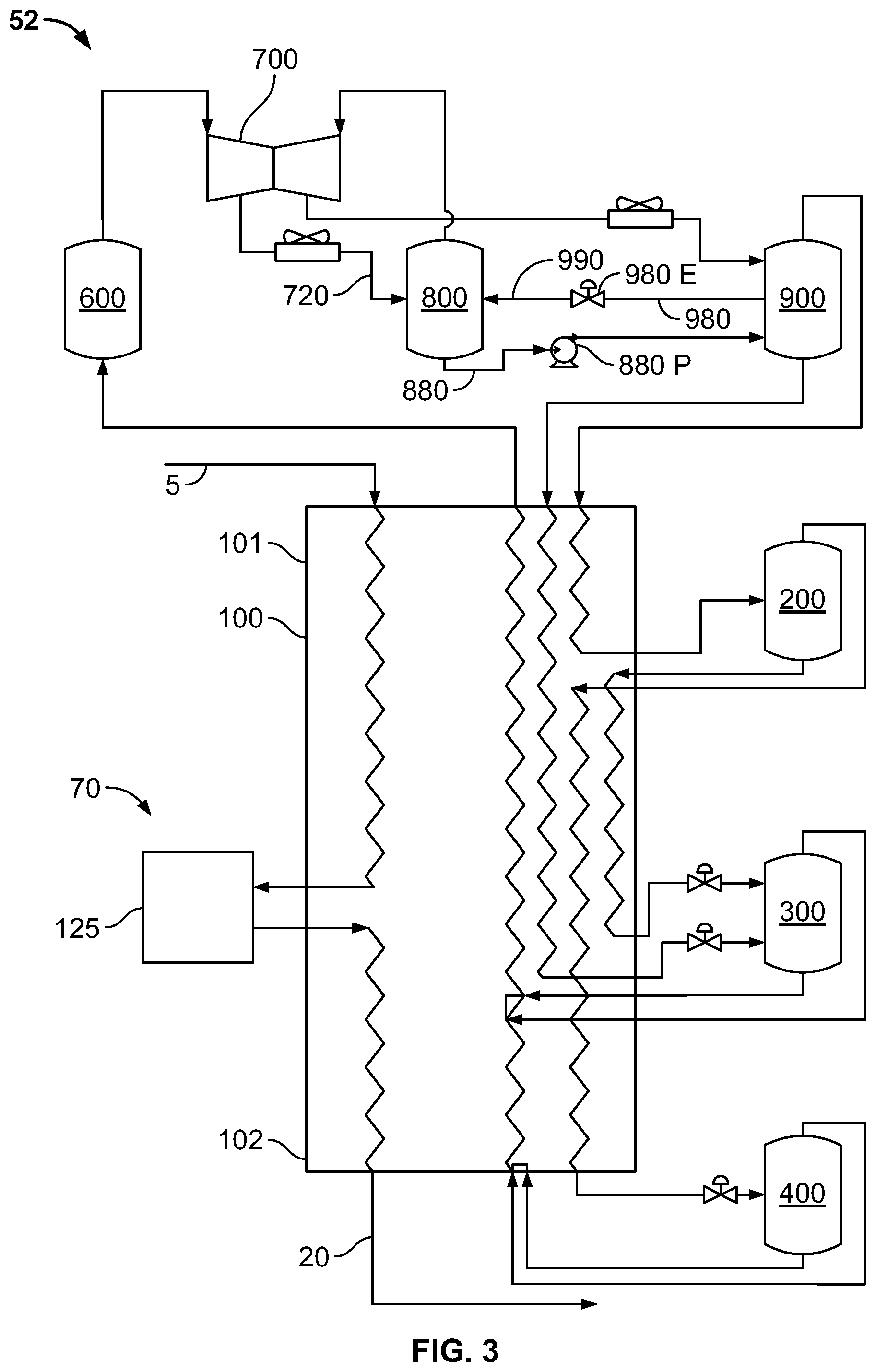 Patent US12104849 Figure 3 – Mixed refrigerant system and method