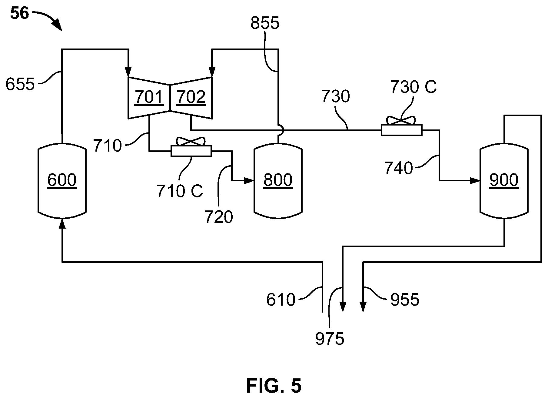 Patent US12104849 Figure 5 – Mixed refrigerant system and method