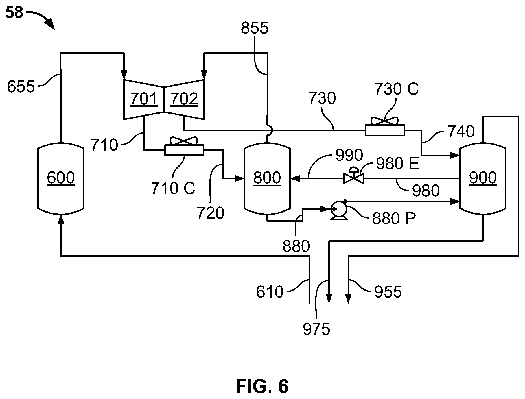 Patent US12104849 Figure 6 – Mixed refrigerant system and method