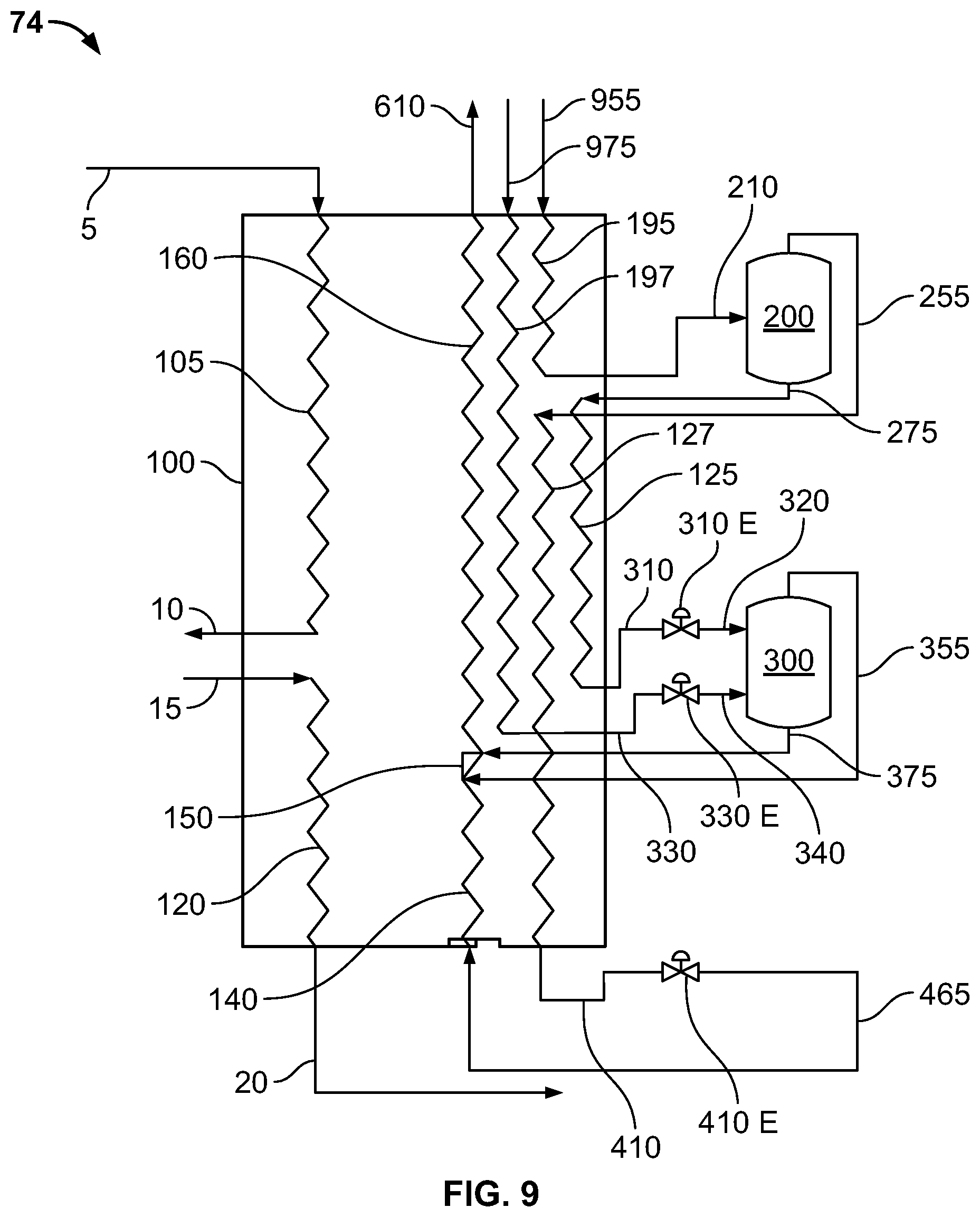 Patent US12104849 Figure 9 – Mixed refrigerant system and method