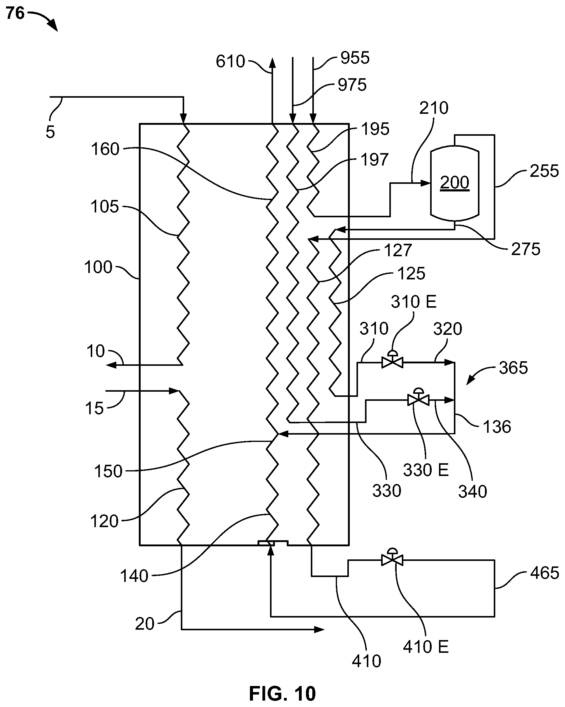 Patent US12104849 Figure 10 – Mixed refrigerant system and method
