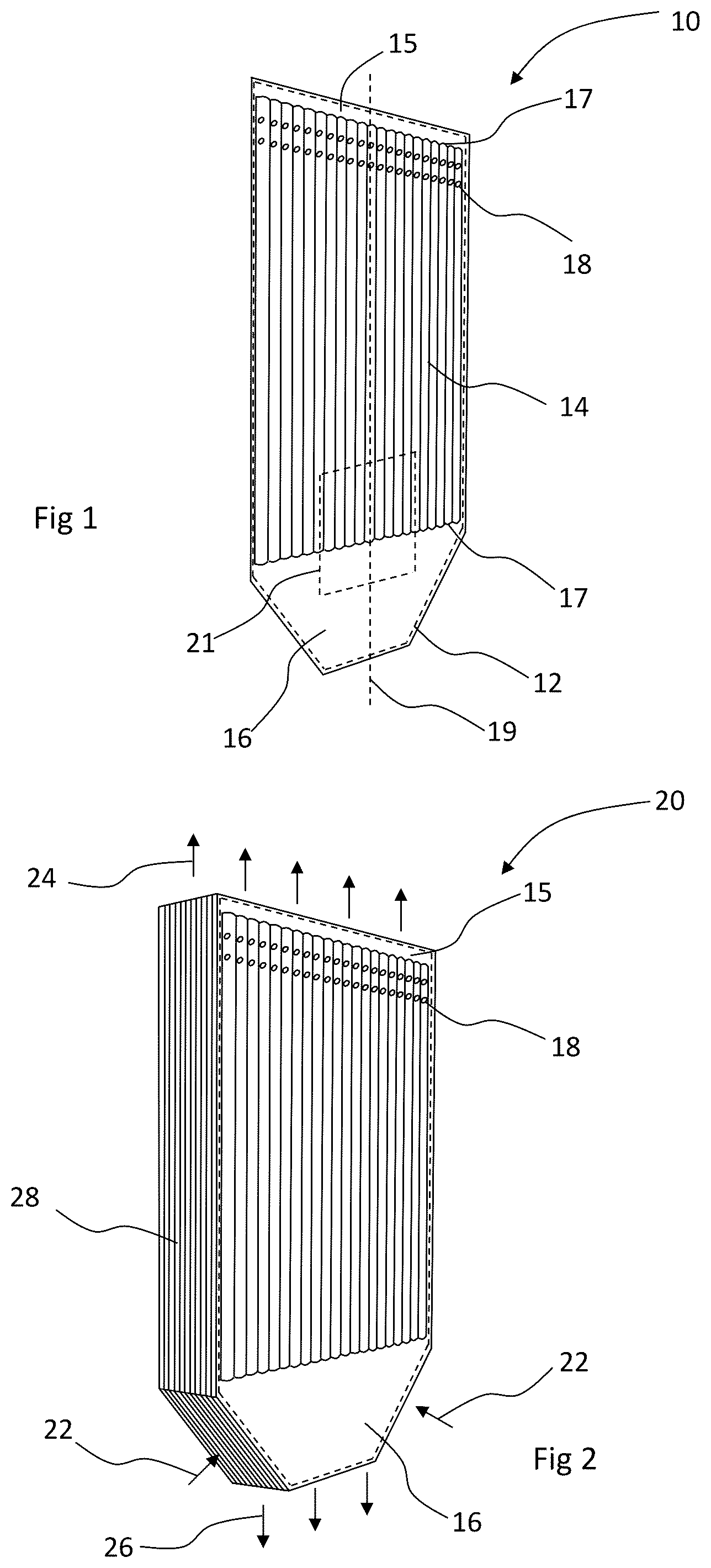 Patent US12104853 Figure 1 – Heat exchanger apparatus