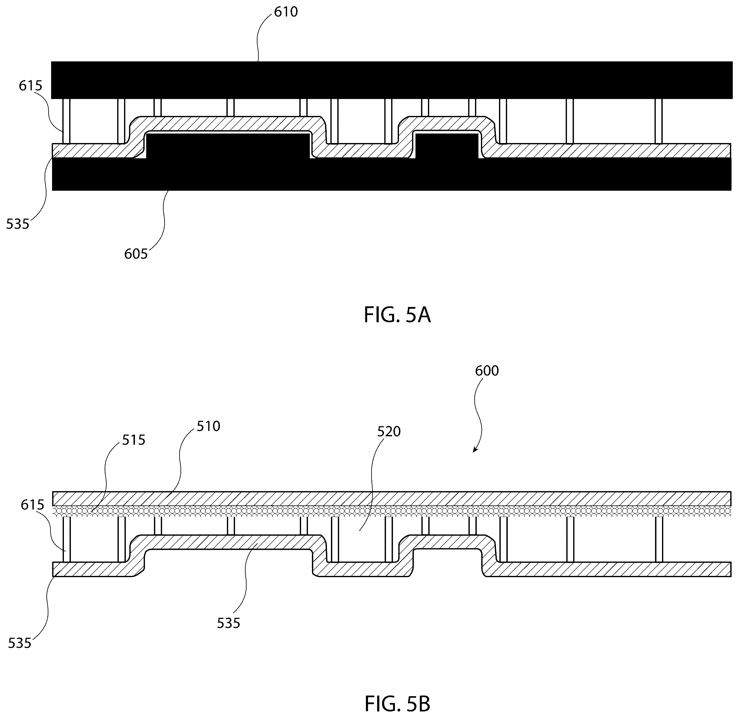 Patent US12104856 Figure 5 – Method and device for optimization of vapor transport in a thermal ground plane using void space in mobile systems