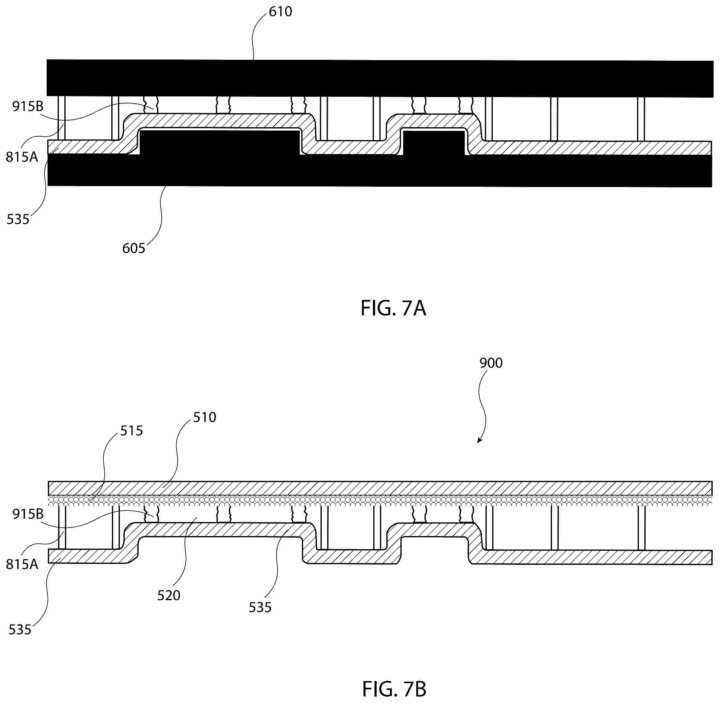 Patent US12104856 Figure 7 – Method and device for optimization of vapor transport in a thermal ground plane using void space in mobile systems