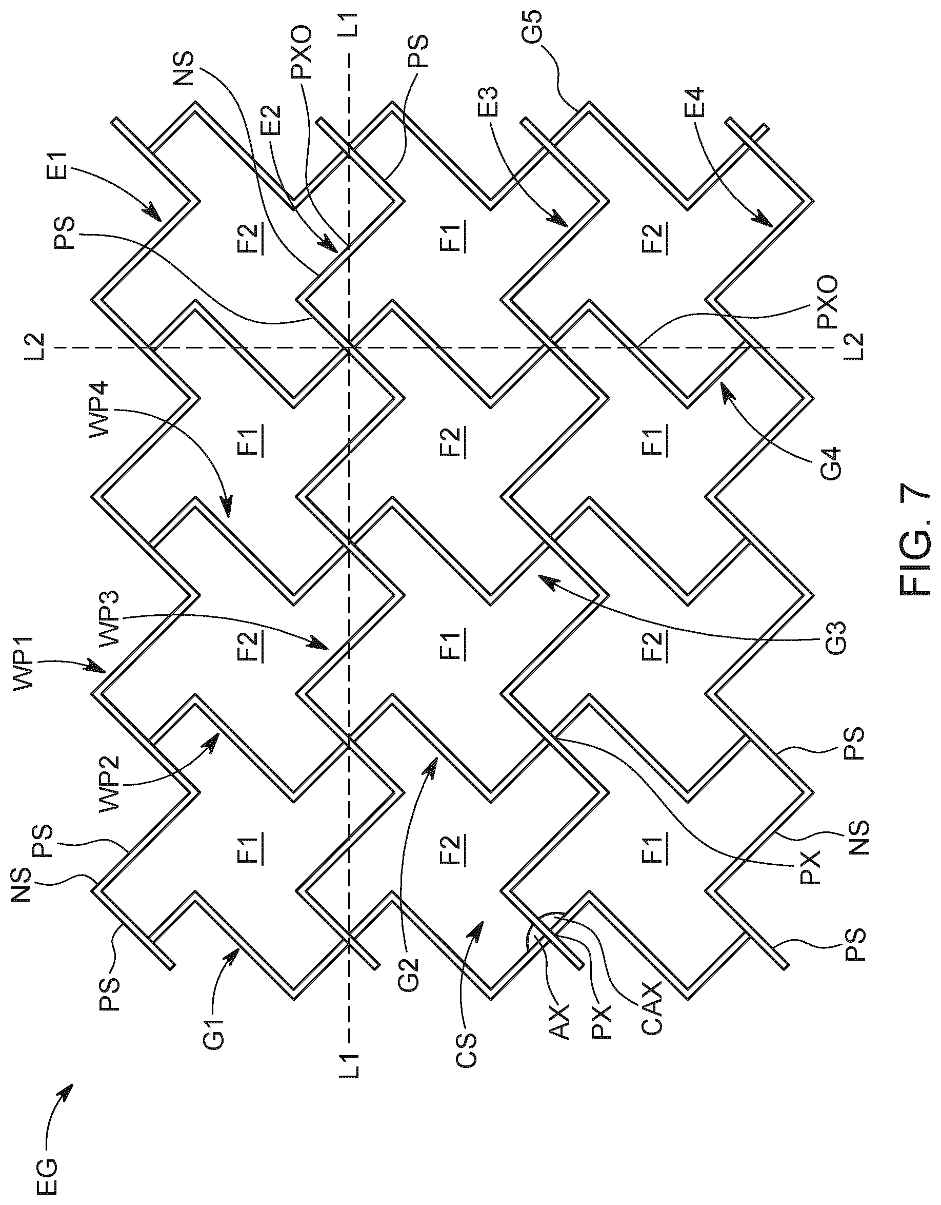 Patent US12104858 Figure 7 – Channel heat exchanger