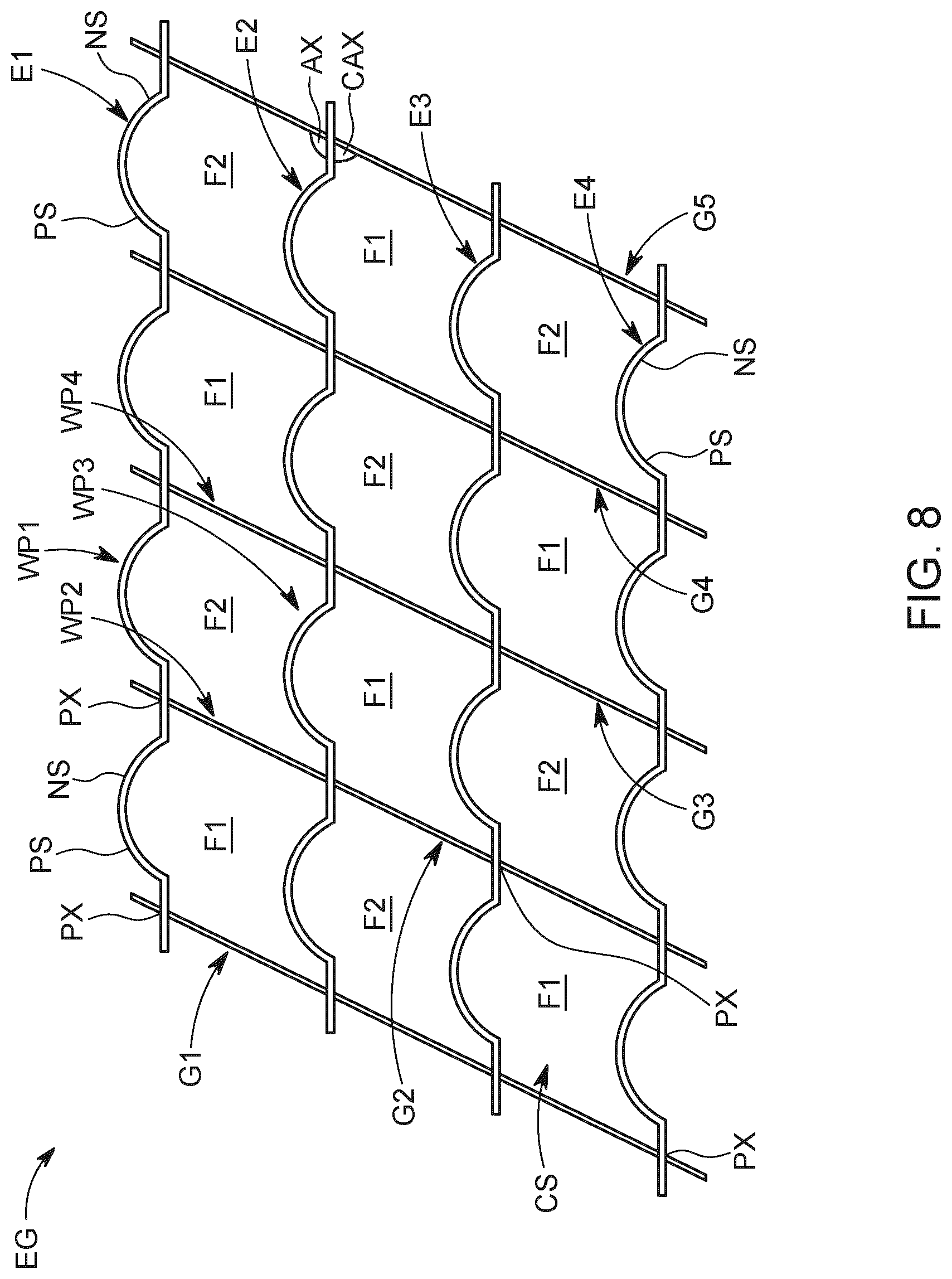 Patent US12104858 Figure 8 – Channel heat exchanger