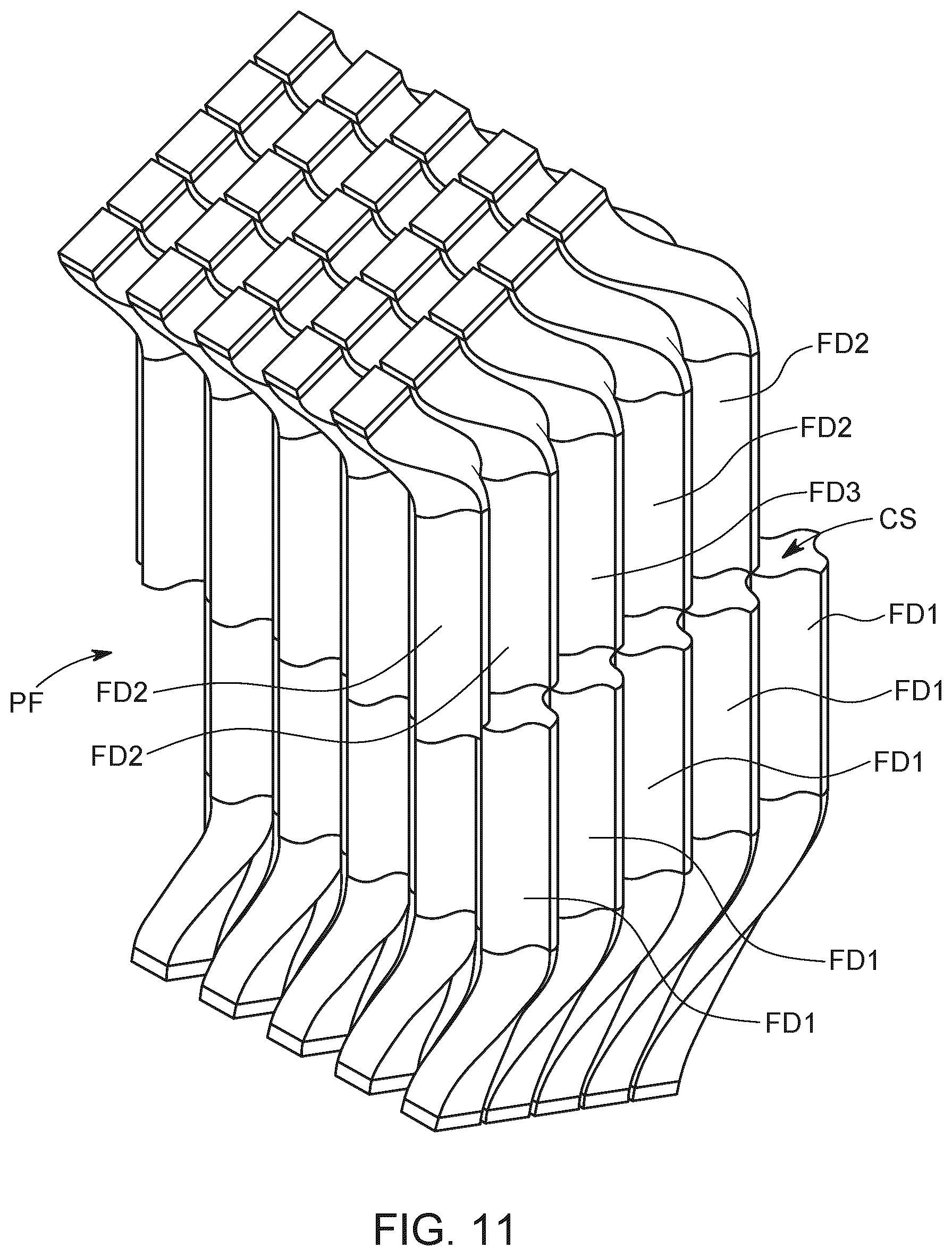 Patent US12104858 Figure 11 – Channel heat exchanger