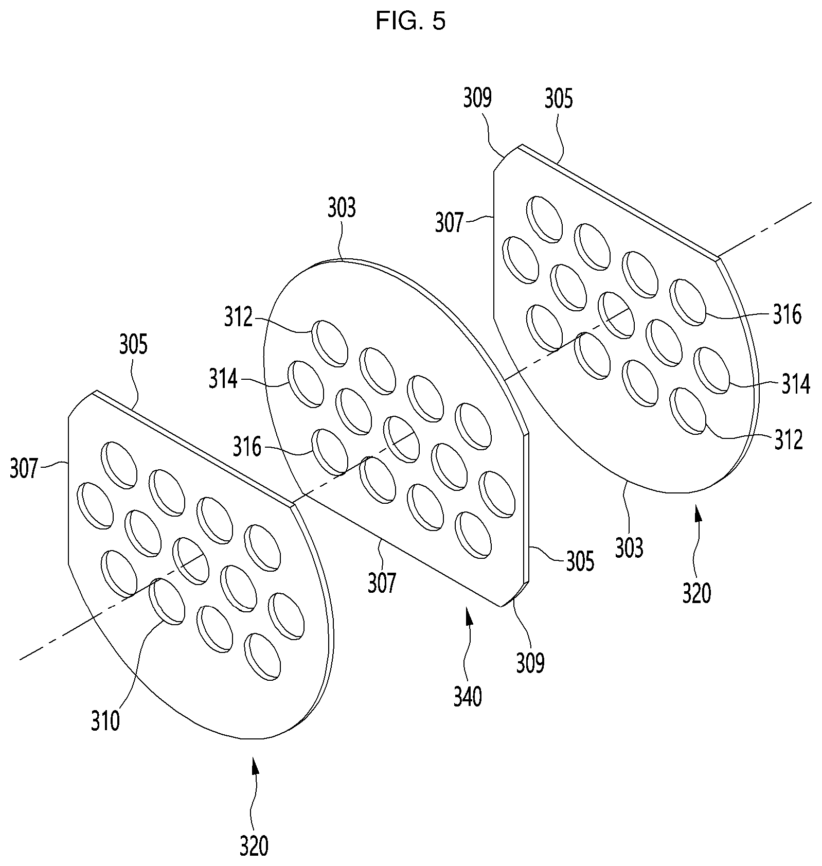 Patent US12104861 Figure 5 – Heat exchanger