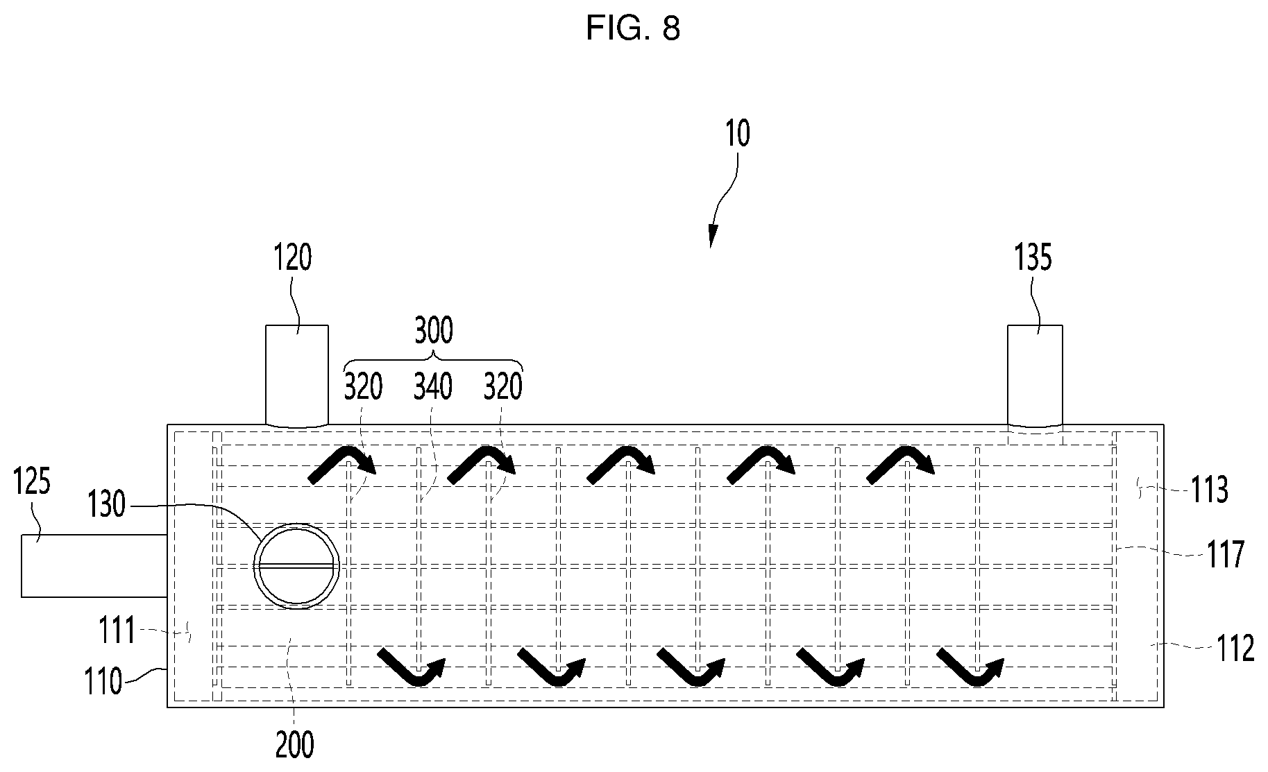 Patent US12104861 Figure 8 – Heat exchanger