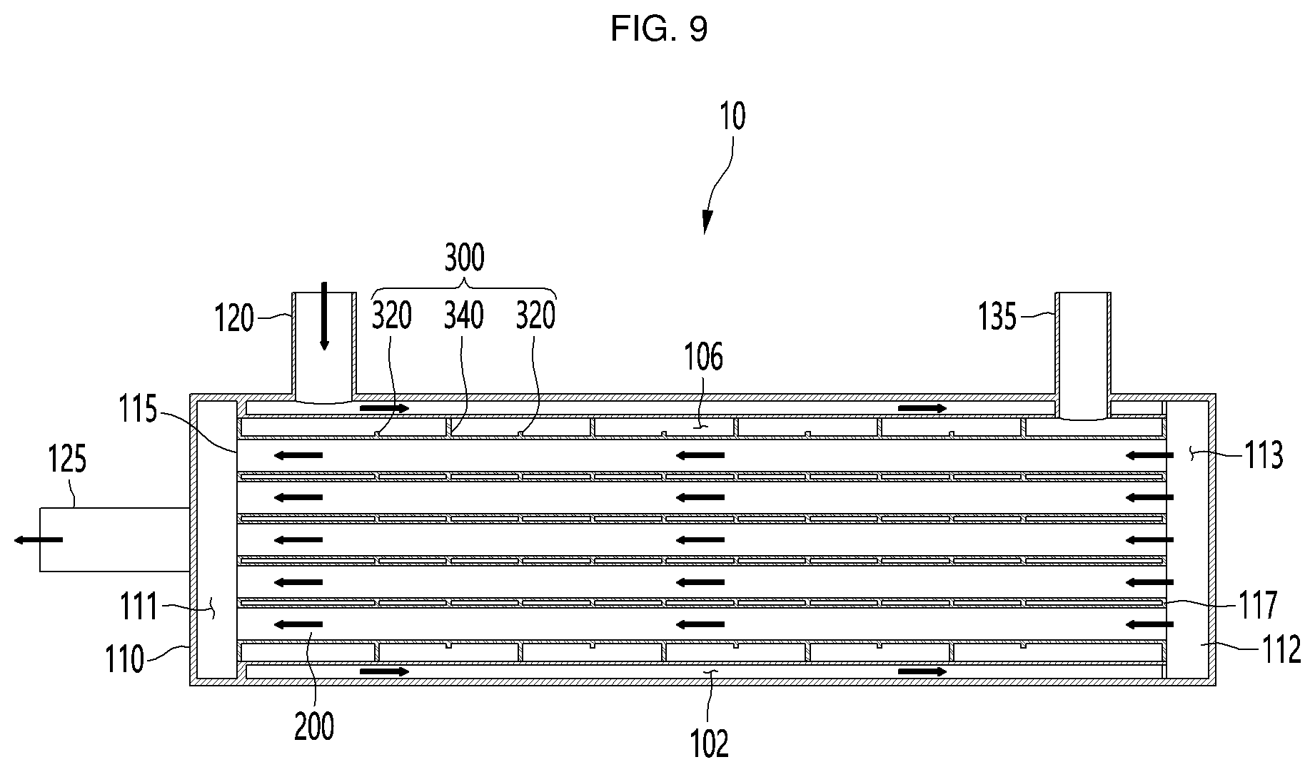 Patent US12104861 Figure 9 – Heat exchanger