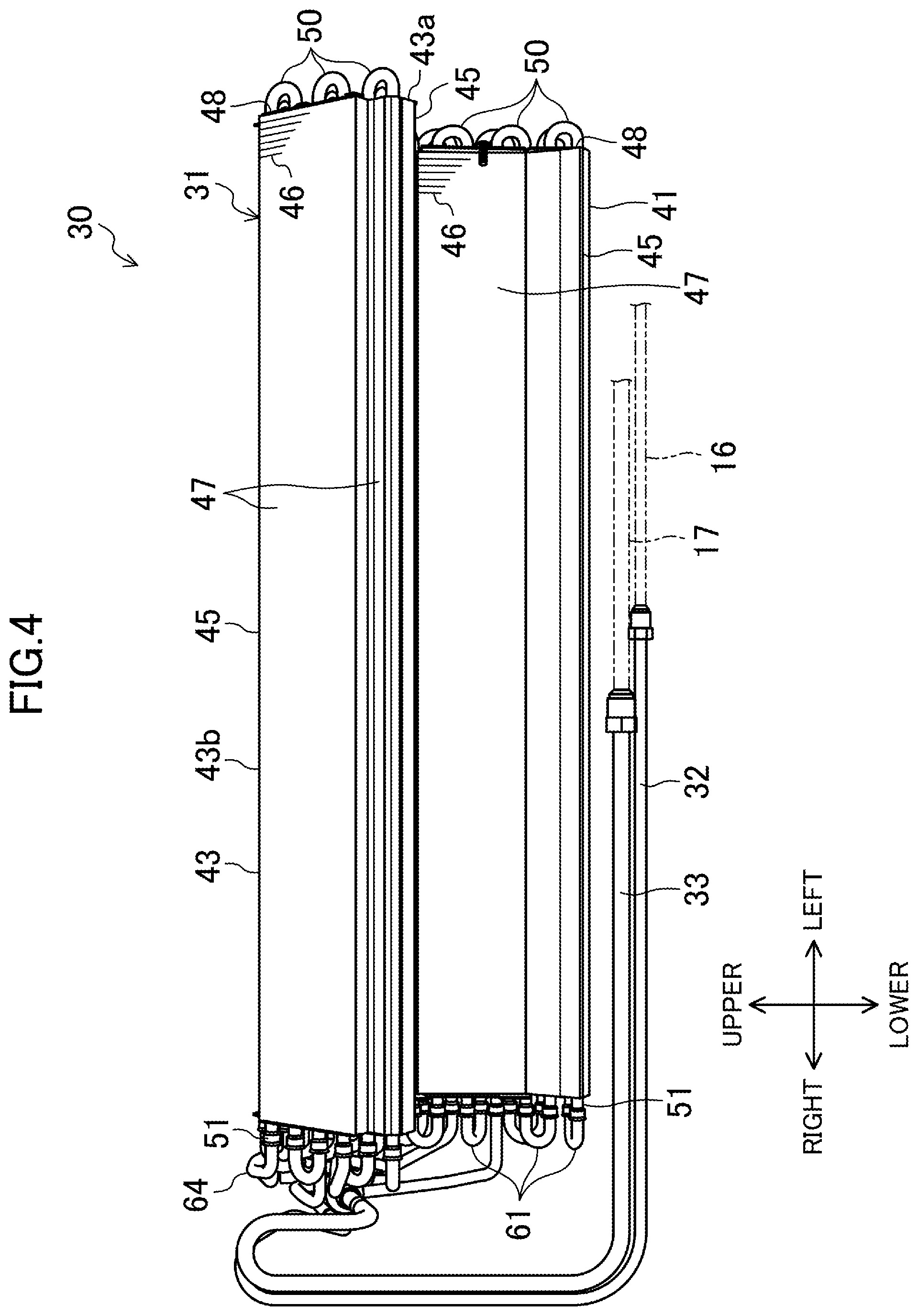 Patent US12104862 Figure 4 – Heat exchanger and air-conditioning apparatus