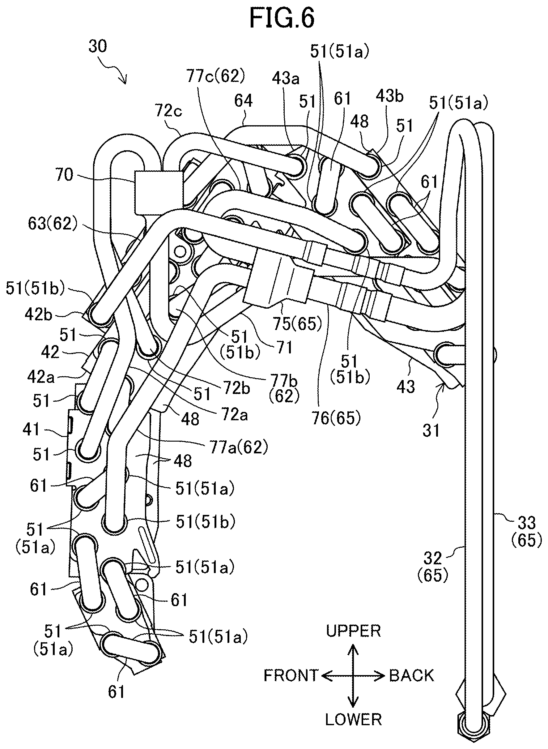 Patent US12104862 Figure 6 – Heat exchanger and air-conditioning apparatus