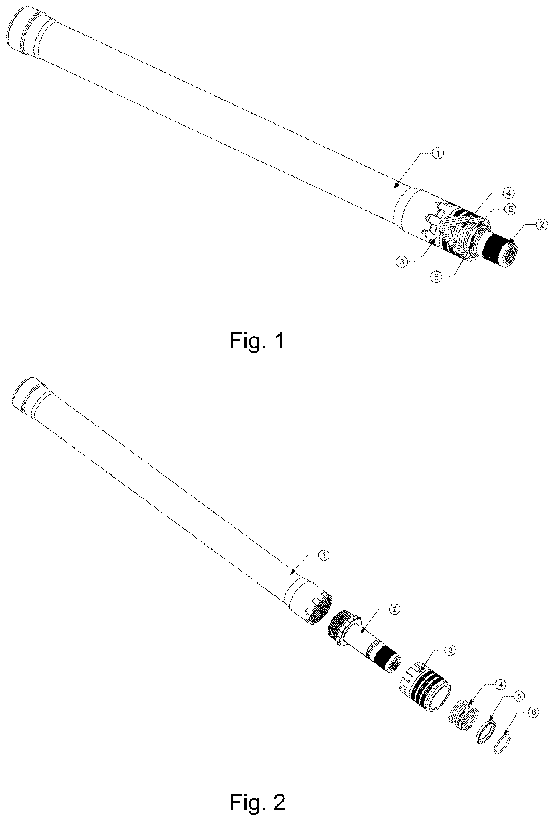 Patent US12104866 Figure 1 – Quick disassembly recoil group structure for firearms